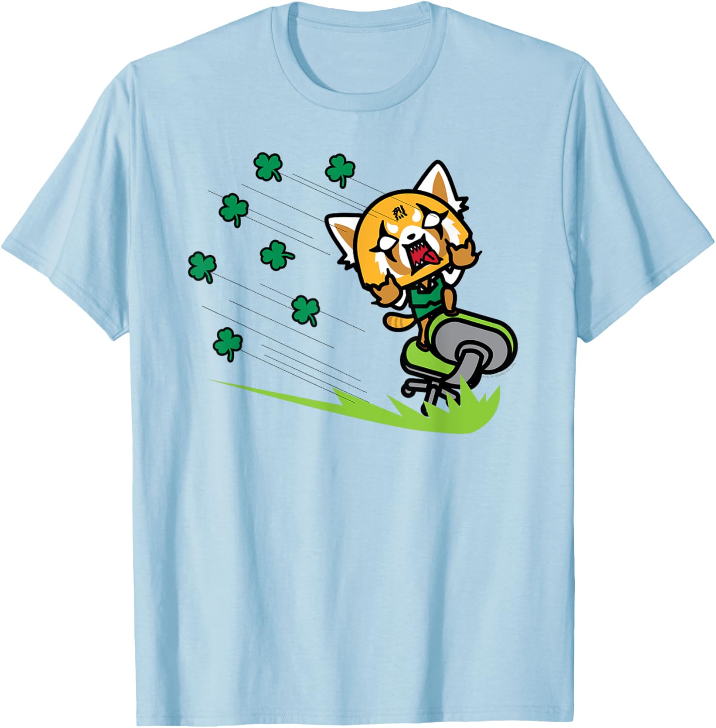 Aggretsuko ShamROCK Saint Patrick's Day T-Shirt Fun Holiday Apparel - 8