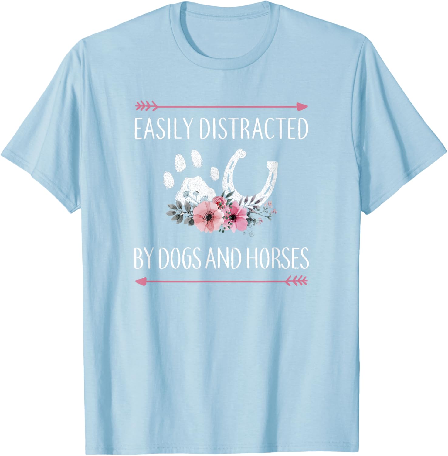 Horse Lover T-Shirt for Women, Teens, and Girls - Cute Horse Design - 2
