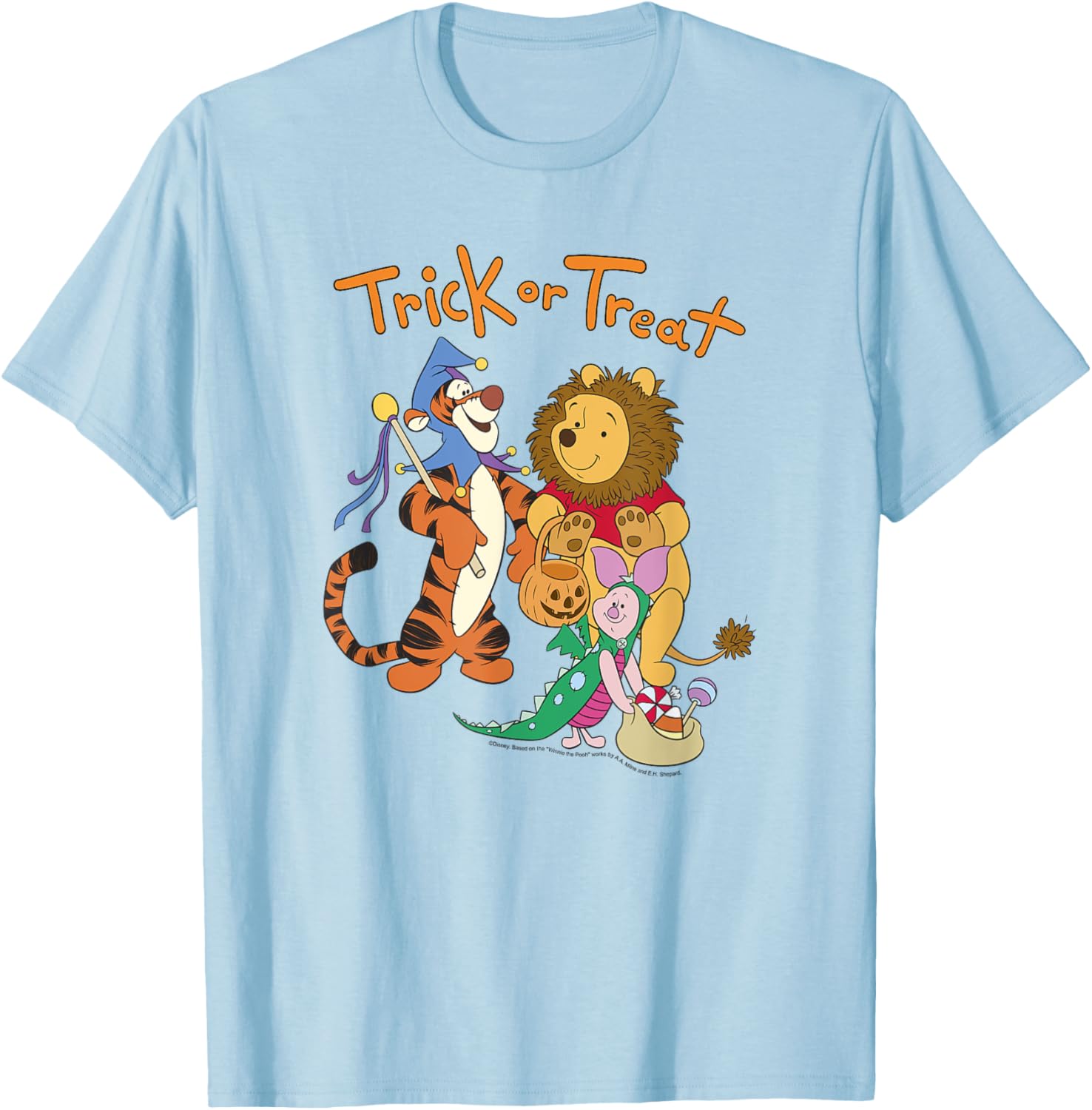Disney Winnie The Pooh Halloween Group Shot Trick or Treat T-Shirt - 2