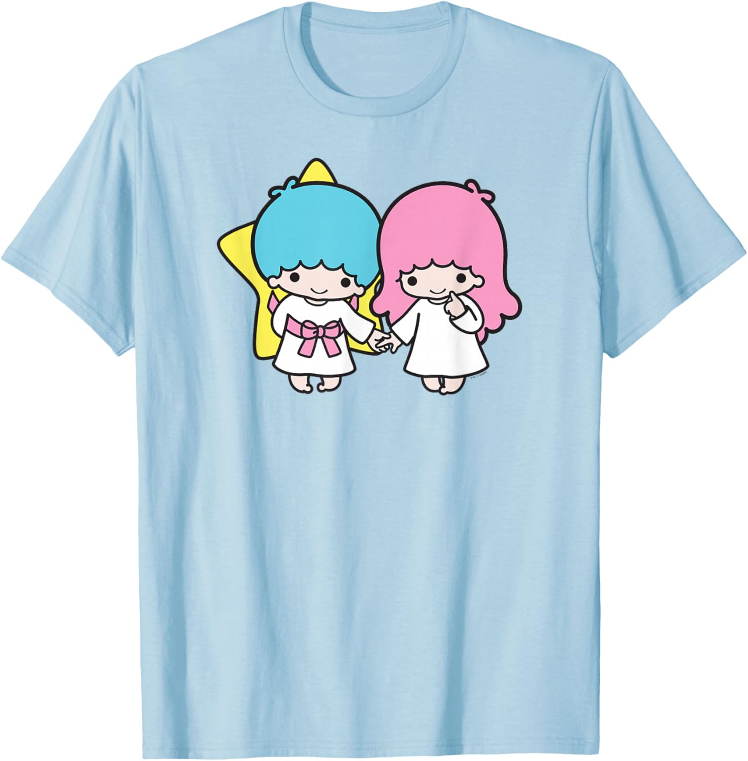 Adorable Little Twin Stars Holding Hands T-Shirt for Kids and Adults - 5