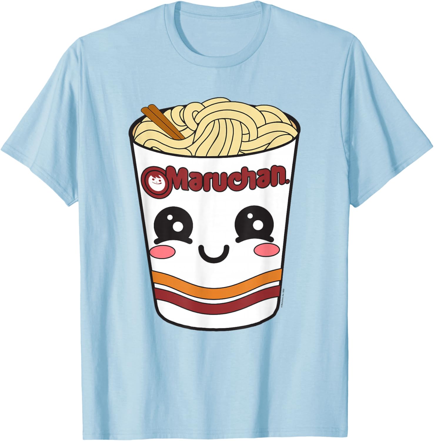 Cute Maruchan Ramen Noodle Cup Face T-Shirt for Fun Fashion Lovers - 10