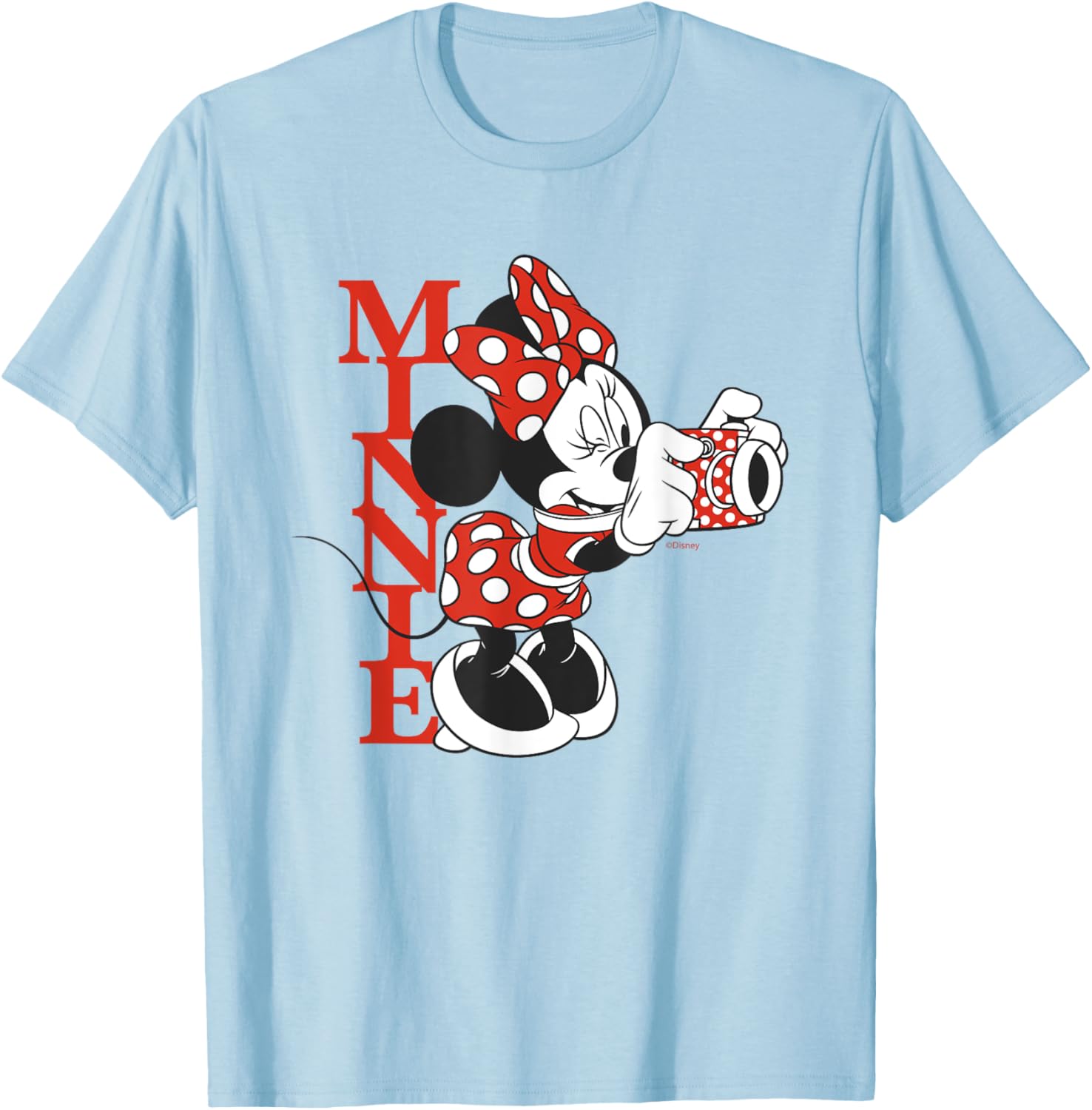 Vintage Disney Minnie Mouse Polka Dot T-Shirt with Camera for Fashion Lovers - 5