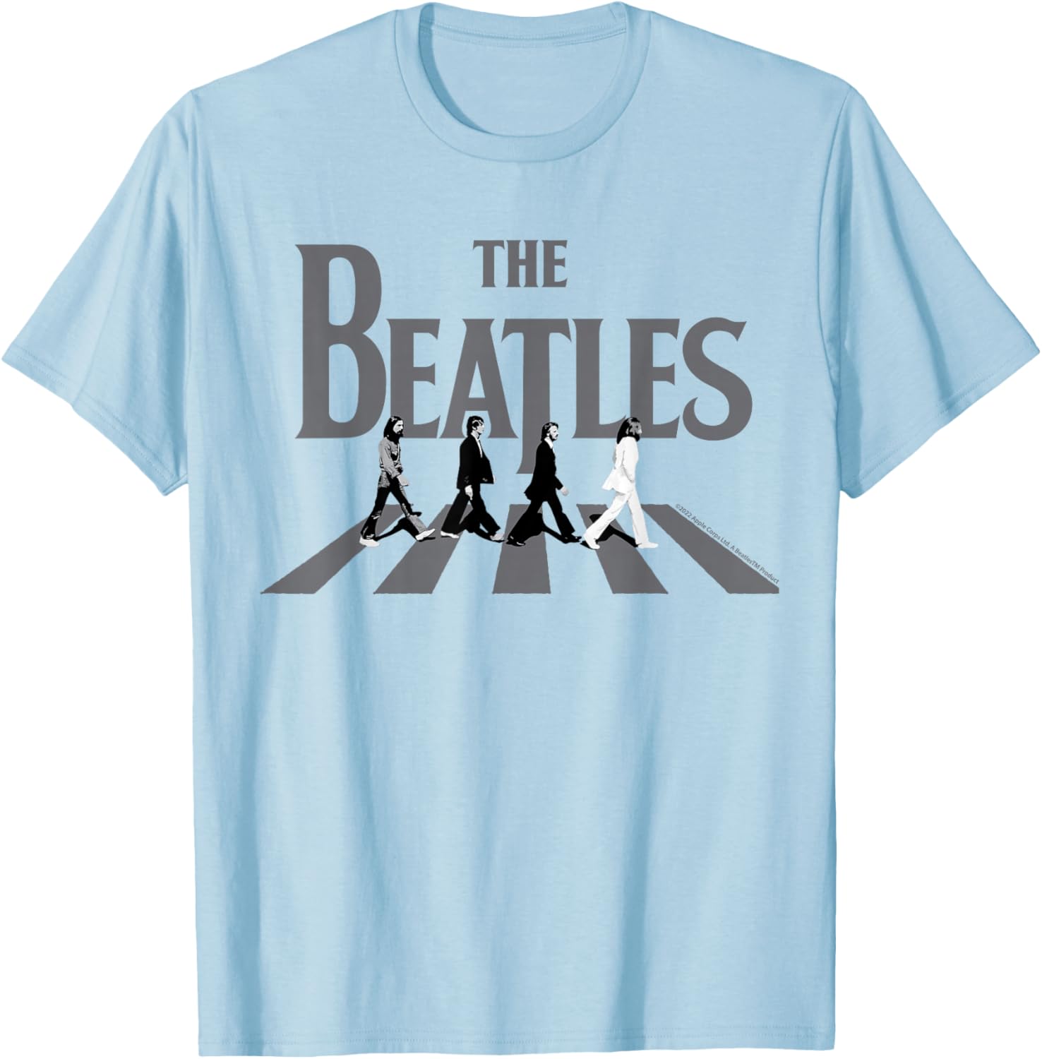 The Beatles Abbey Road Greyscale T-Shirt for Music Lovers - 5