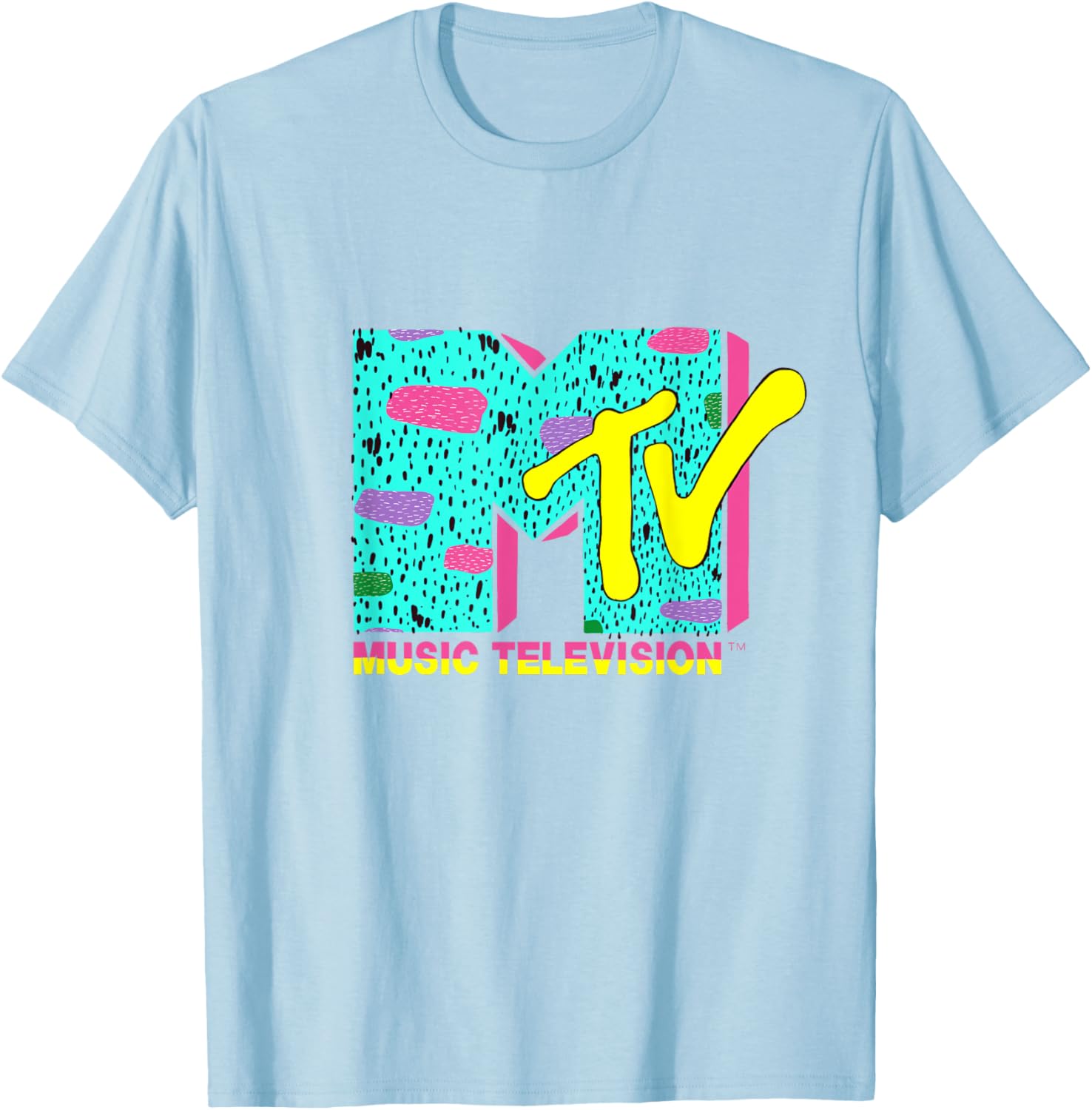 Vibrant Mademark x MTV Logo T-Shirt with Funky Design for Enthusiasts - 1