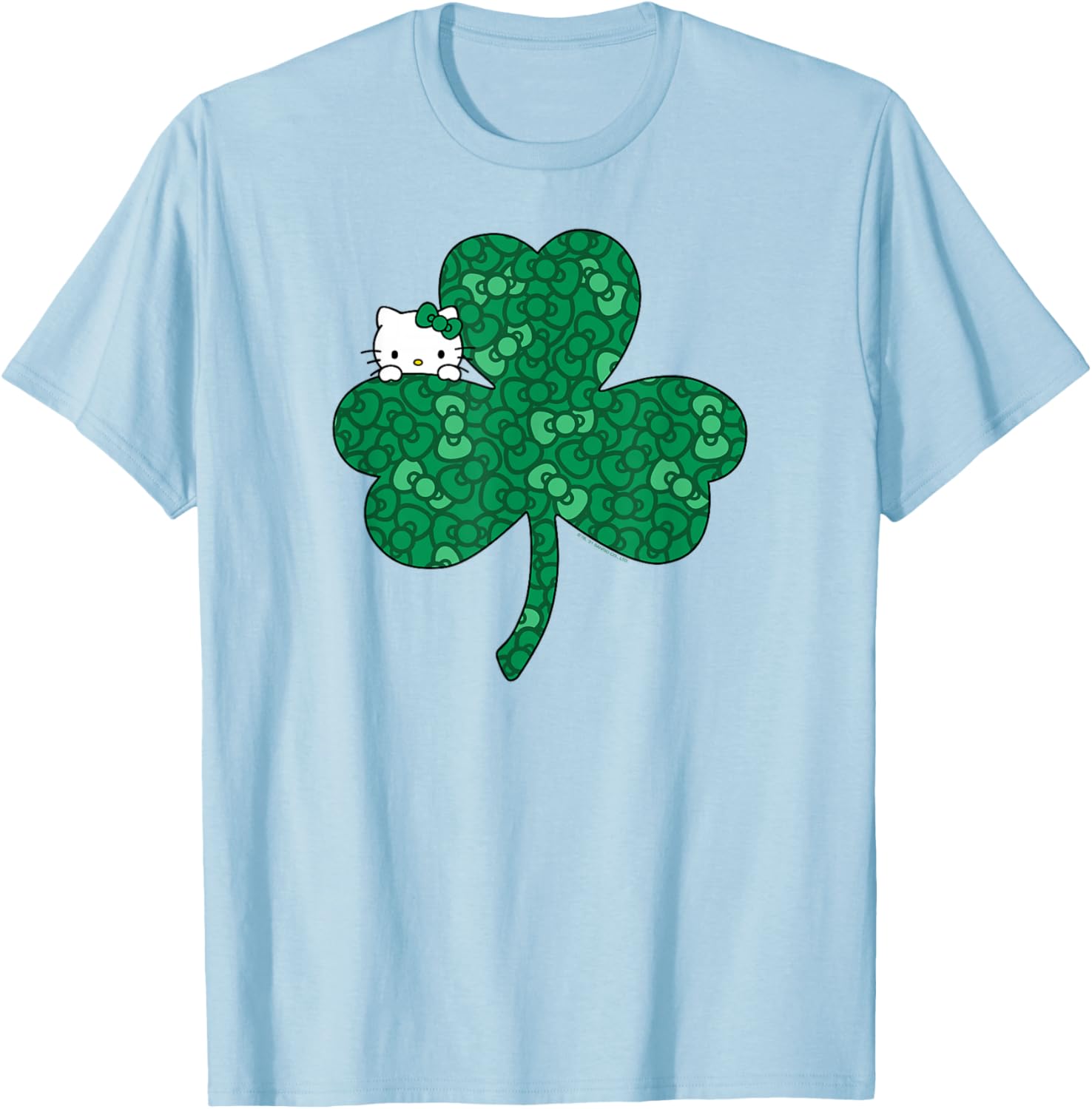Hello Kitty Saint Patrick's Day Clover and Bows T-Shirt for Kids - 4