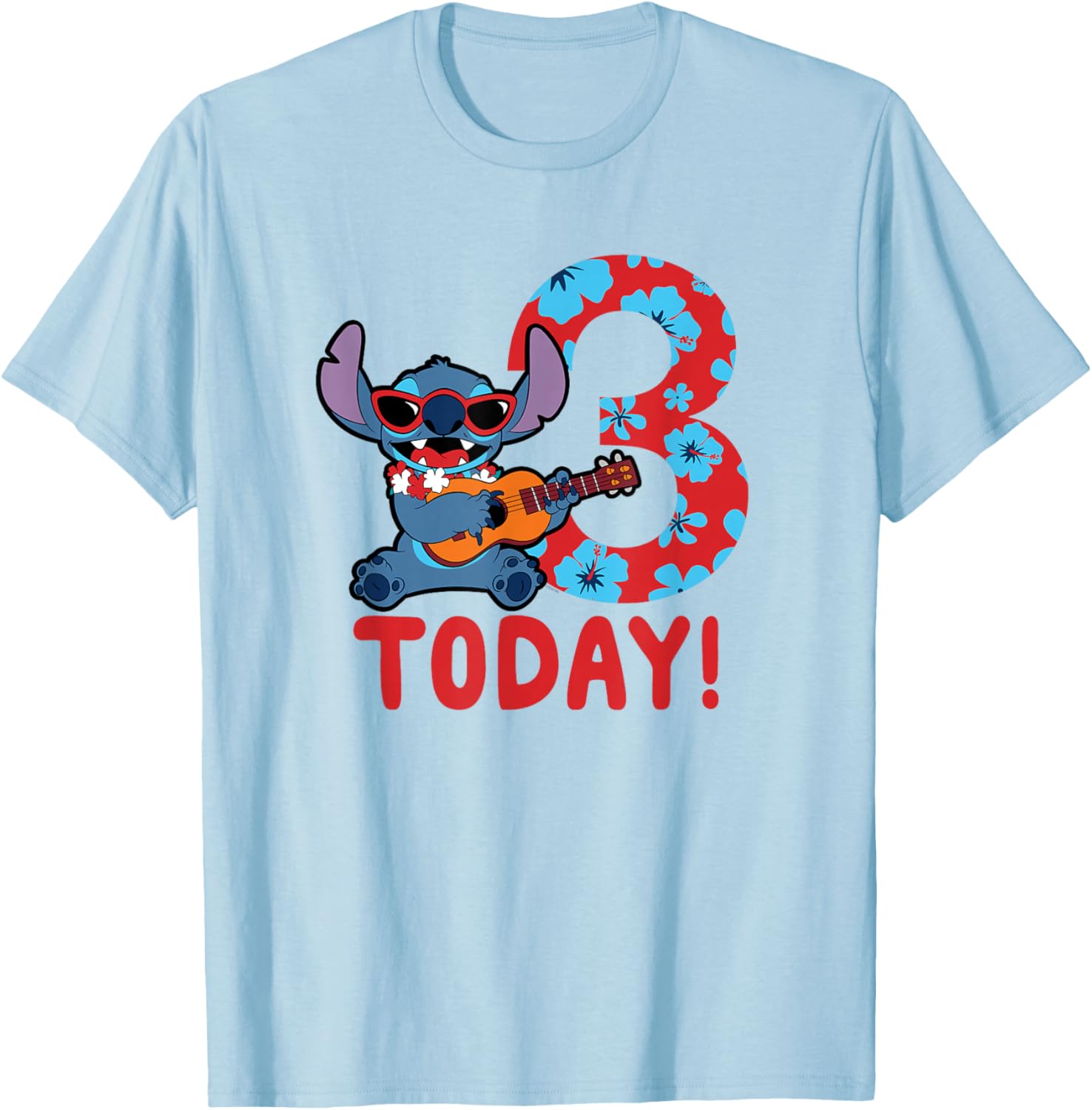Disney Lilo & Stitch Tropical Birthday T-Shirt for 3 Year Olds - 2