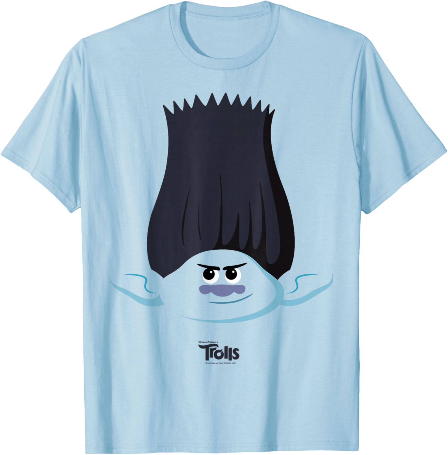 DreamWorks Trolls Branch Big Face T-Shirt for Fun Fashion Lovers - 1