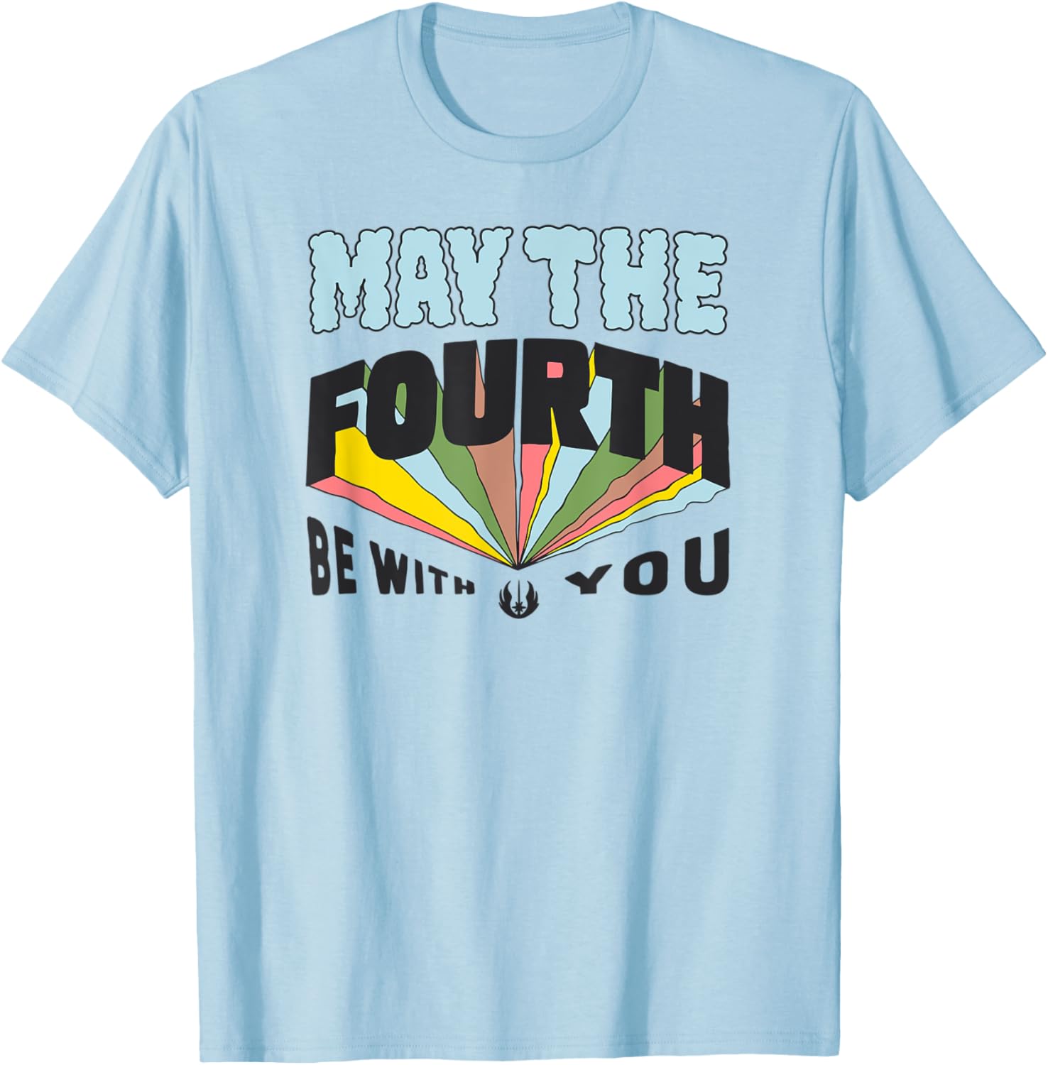 Fun Blue May the Fourth Boys T-Shirt Multi Color Small Size Clothing - 6