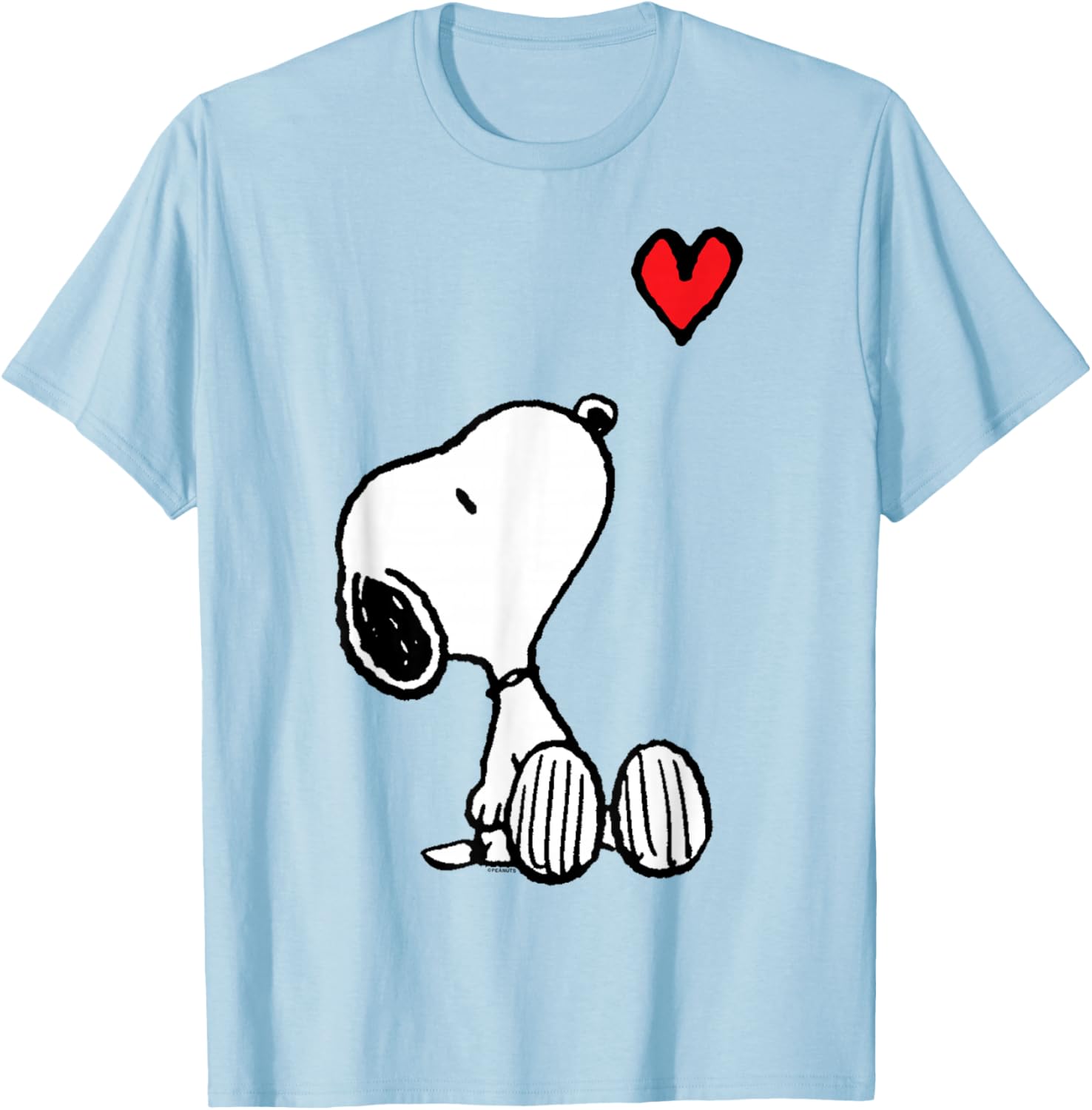 Peanuts Snoopy Heart Sitting T-Shirt for Fun and Stylish Outfits - 3