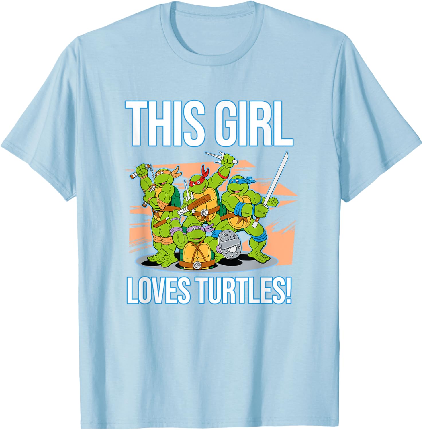 Mademark Teenage Mutant Ninja Turtles This Girl Loves Turtles T-Shirt - 16