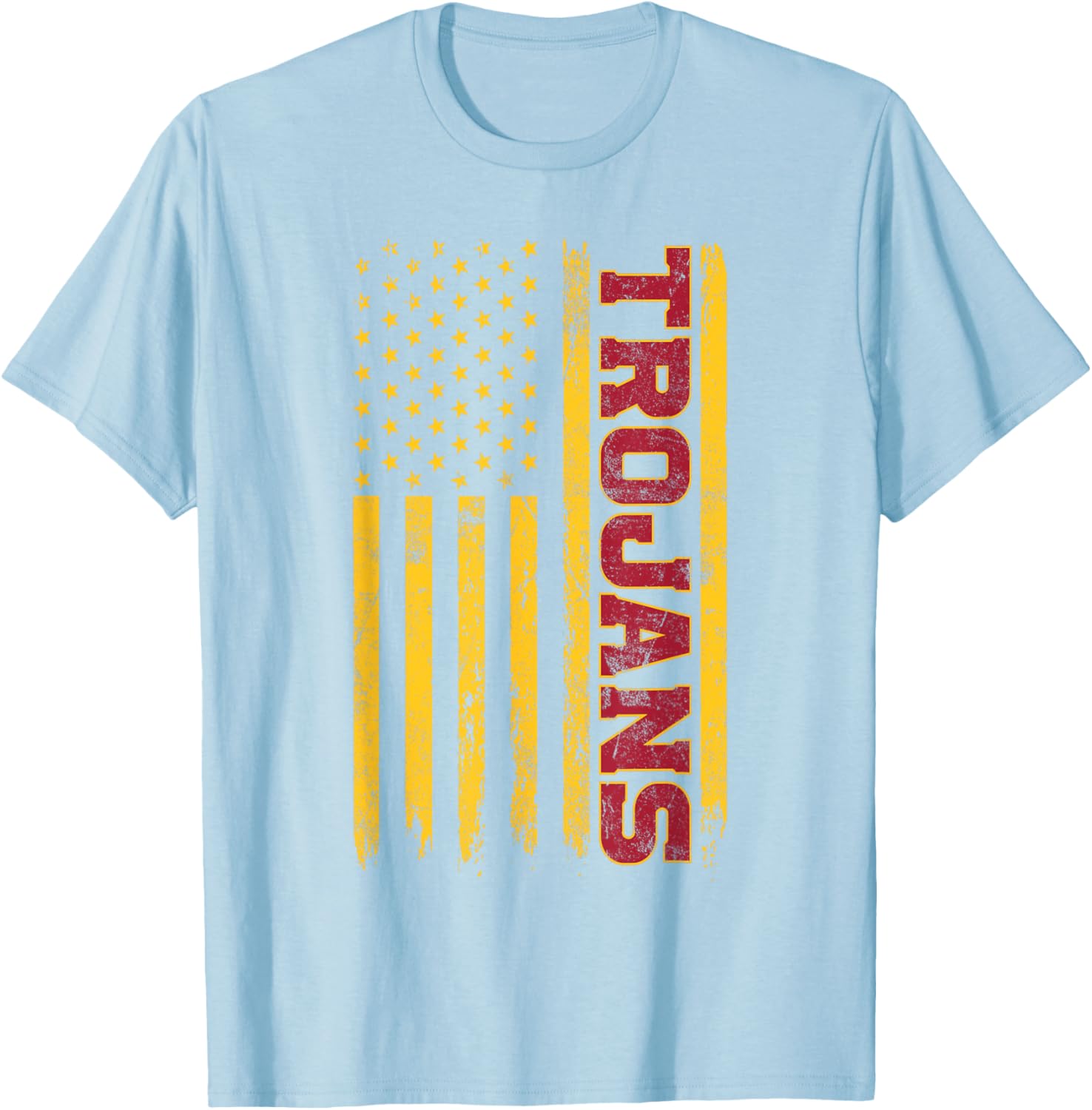 USC Trojans American Flag T-Shirt for Sports Fans and Outdoors Fun - 15