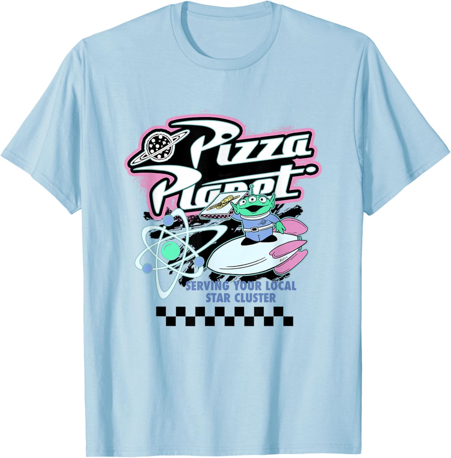 Disney Pixar Toy Story Pizza Planet Retro Neon Poster T-Shirt for Fans - 8