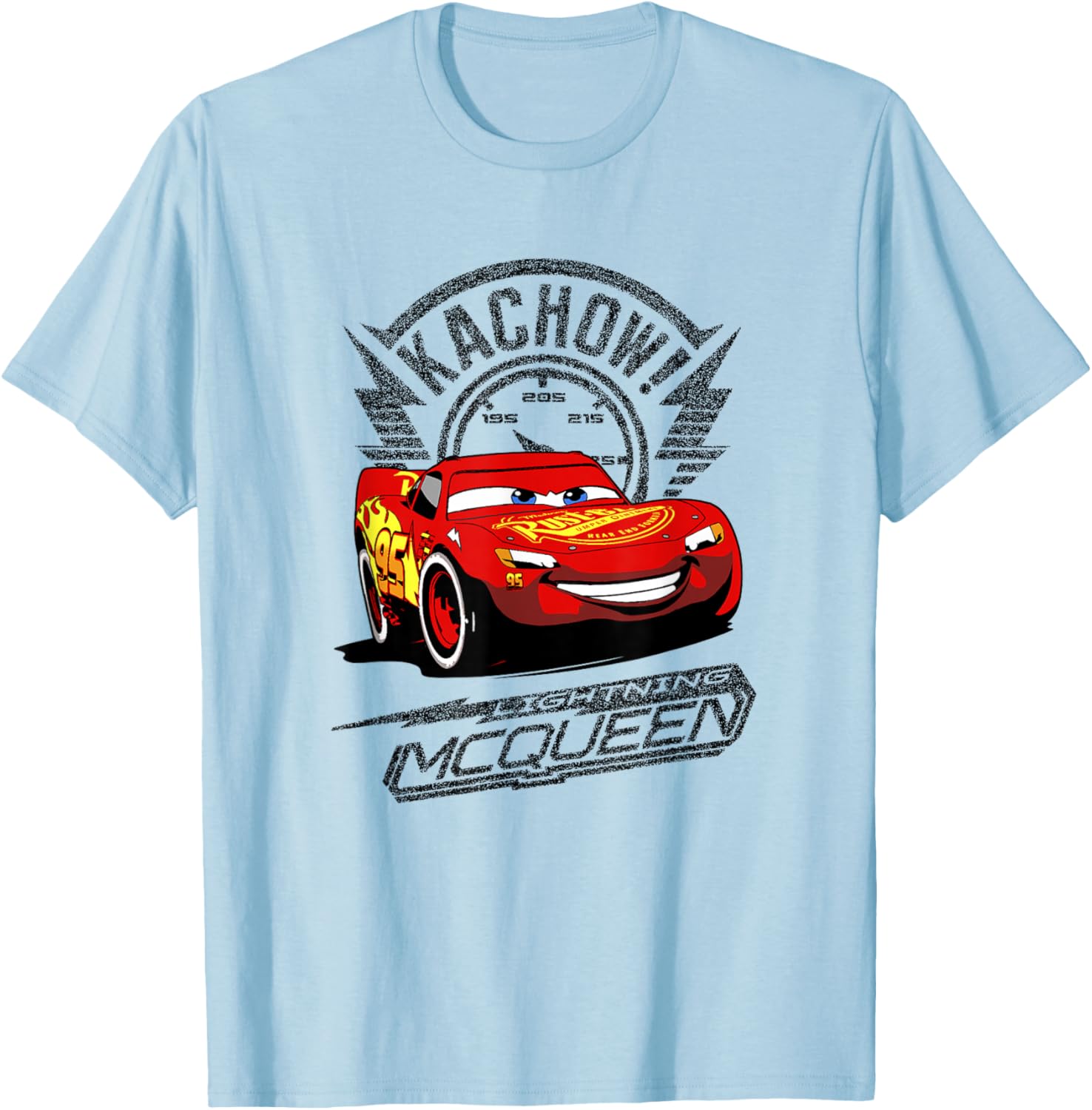 Disney Pixar Cars Lightning McQueen Kachow Retro T-Shirt for Fans - 11