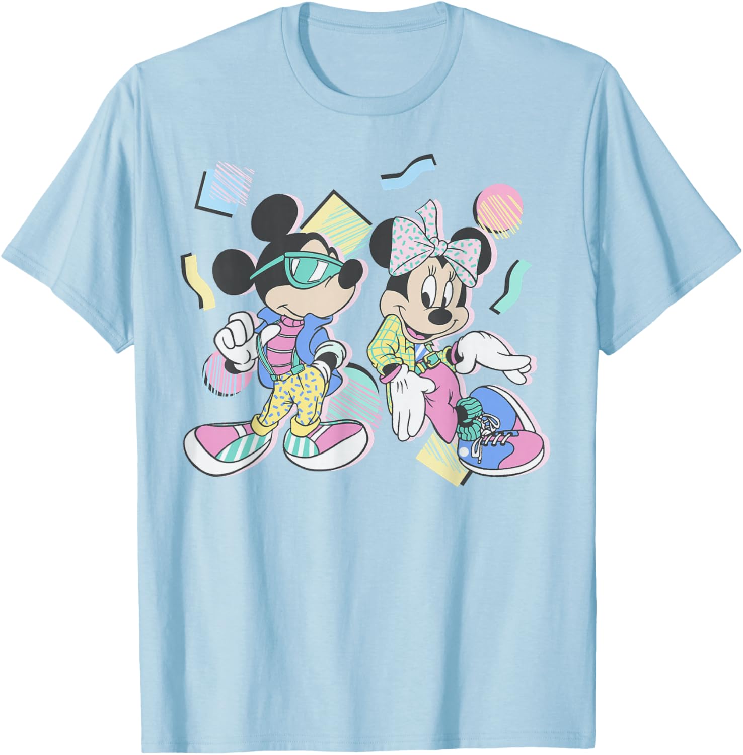 Disney Mickey and Minnie Retro 80s Style T-Shirt for Vintage Fans - 9
