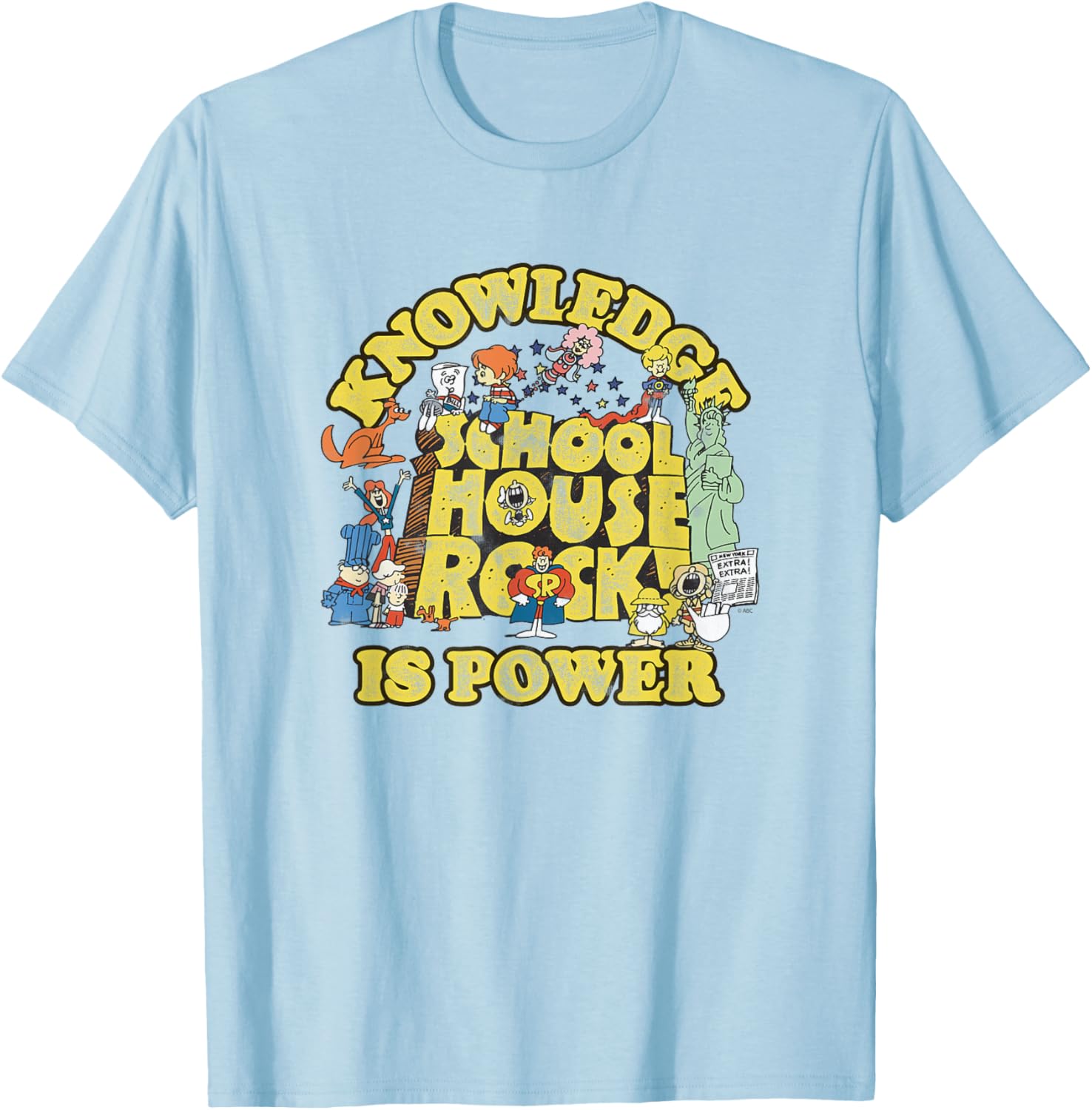 Ripple Junction Schoolhouse Rock Knowledge Is Power T-Shirt for Fans - 10