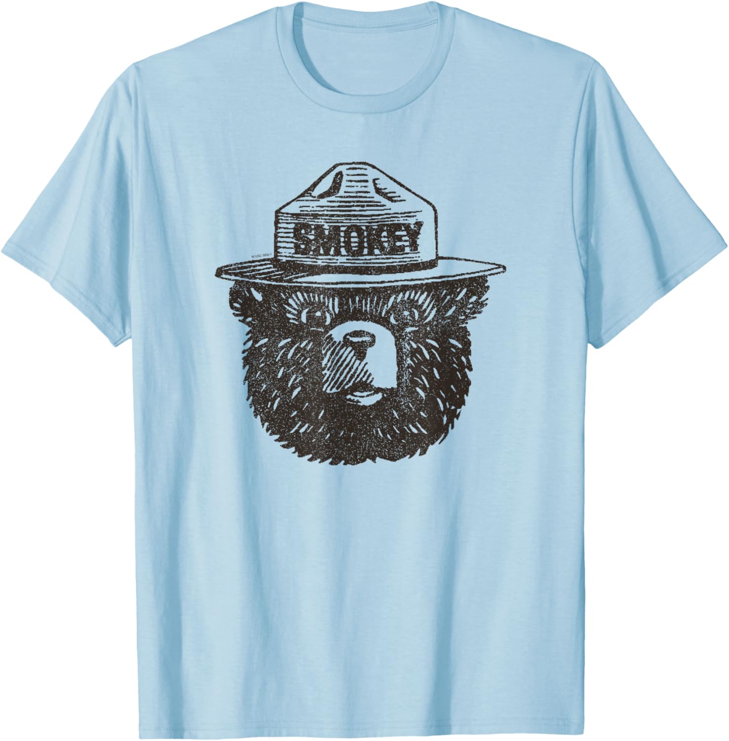 Smokey Bear Portrait T-Shirt for Nature Lovers and Wildlife Fans - 6