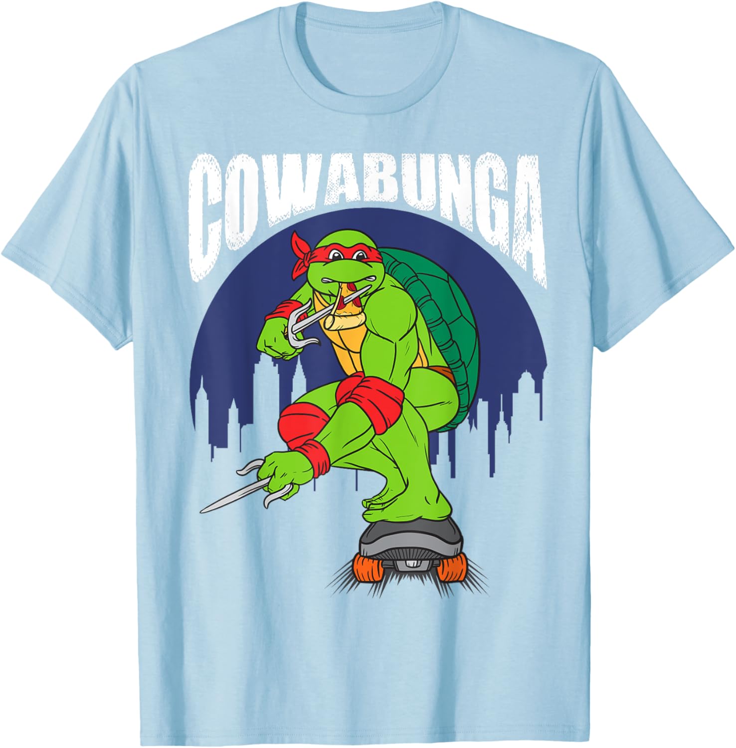 Mademark Teenage Mutant Ninja Turtles Cowabunga Raphael Pizza T-Shirt - 8