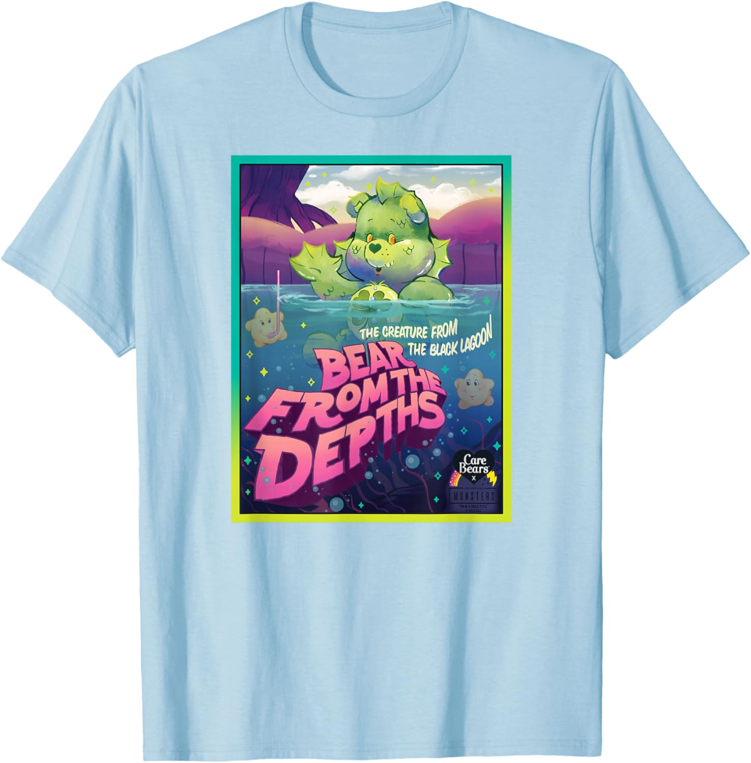 Care Bears Universal Monsters Good Luck Bear Creature T-Shirt for Fans - 6