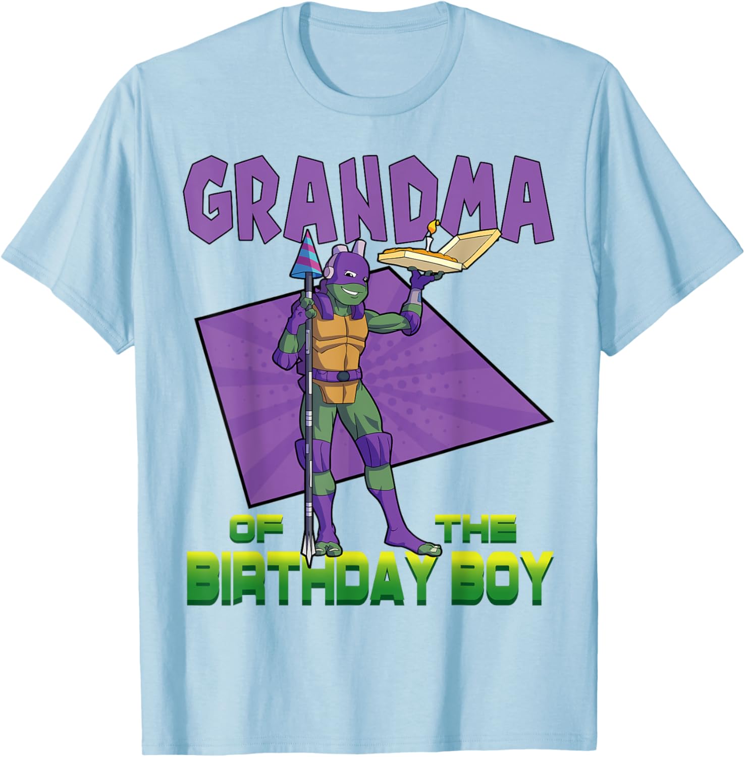 Mademark Teenage Mutant Ninja Turtles Donnie Birthday Pizza T-Shirt - 14