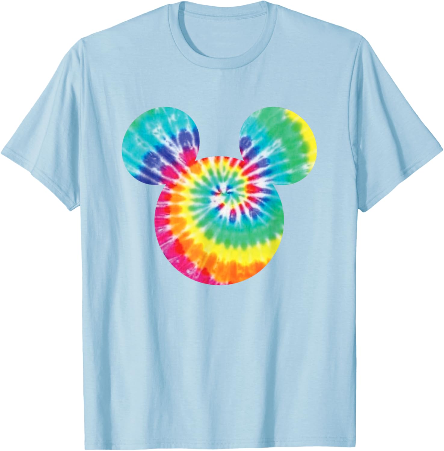 Disney Mickey Mouse Rainbow Tie-Dye Short Sleeve T-Shirt for Fun Style - 6