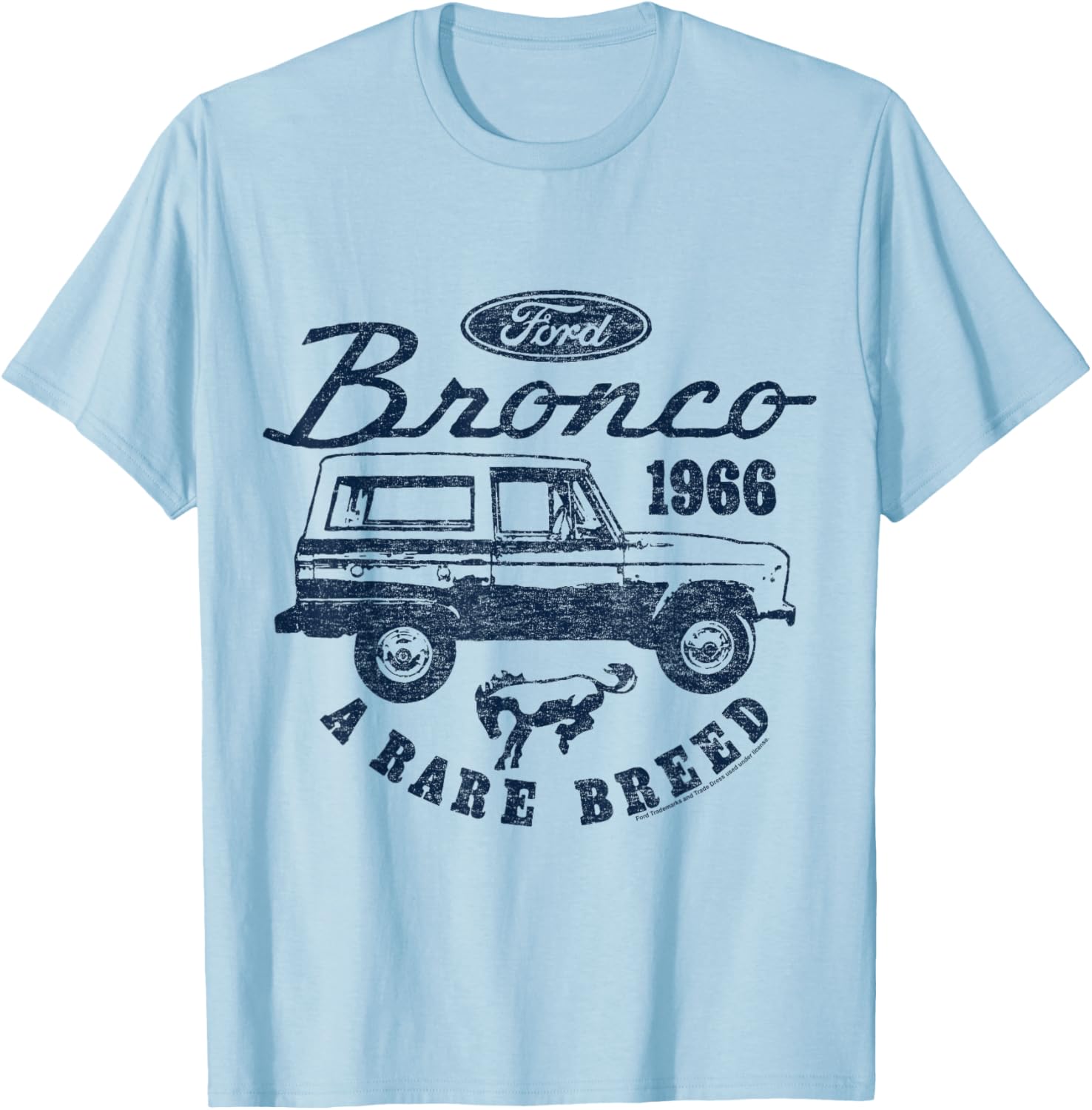 Ford Bronco 1966 Rare Breed Logo T-Shirt for Enthusiasts and Collectors - 9