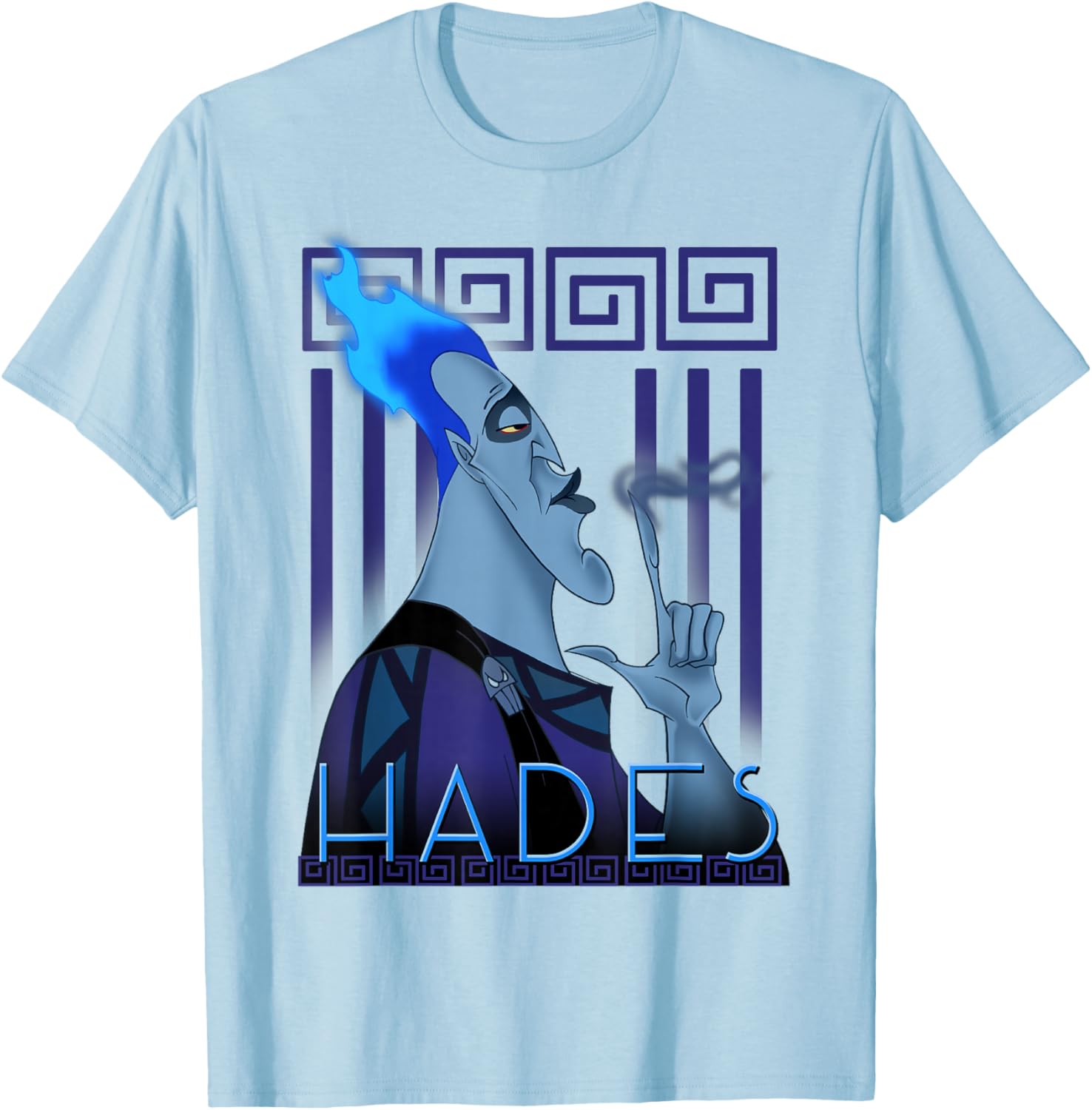 Disney Hercules Hades Geometric Portrait Graphic T-Shirt for Fans - 9