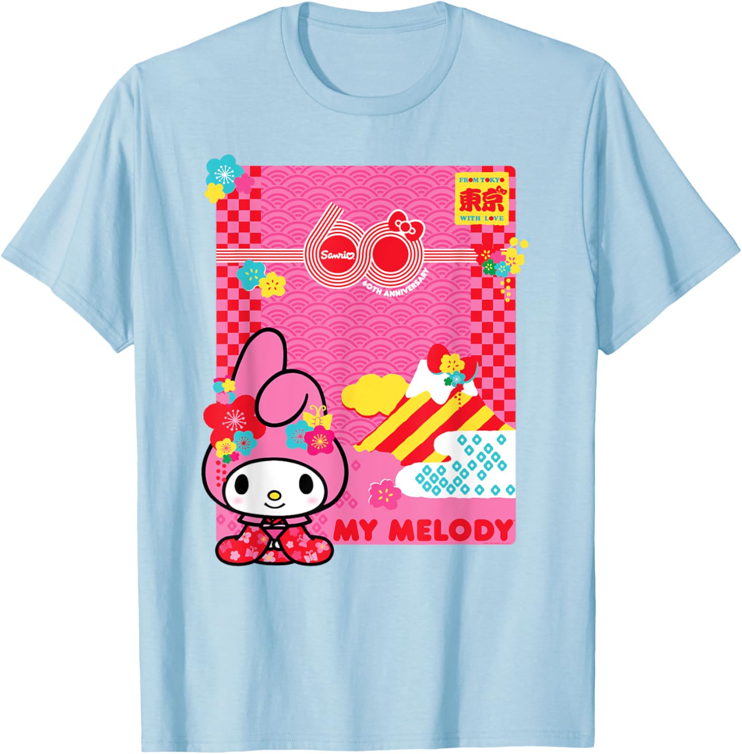 My Melody Sanrio 60th Anniversary T-Shirt for Fans and Collectors - 21