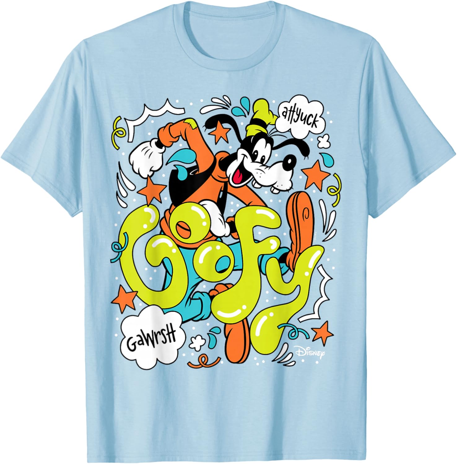 Disney Goofy Doodles T-Shirt Fun and Colorful Graphic Tee for Fans - 2