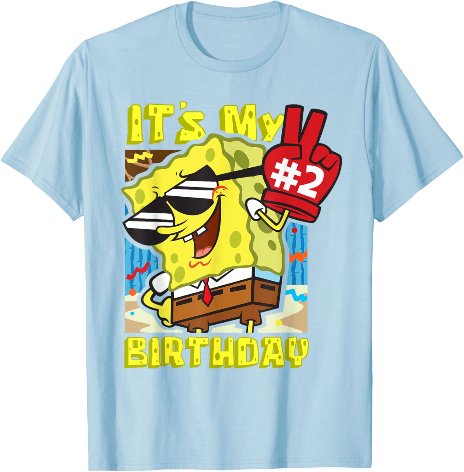 SpongeBob 2nd Birthday T-Shirt for Boys and Girls – Fun Gift Idea! - 1