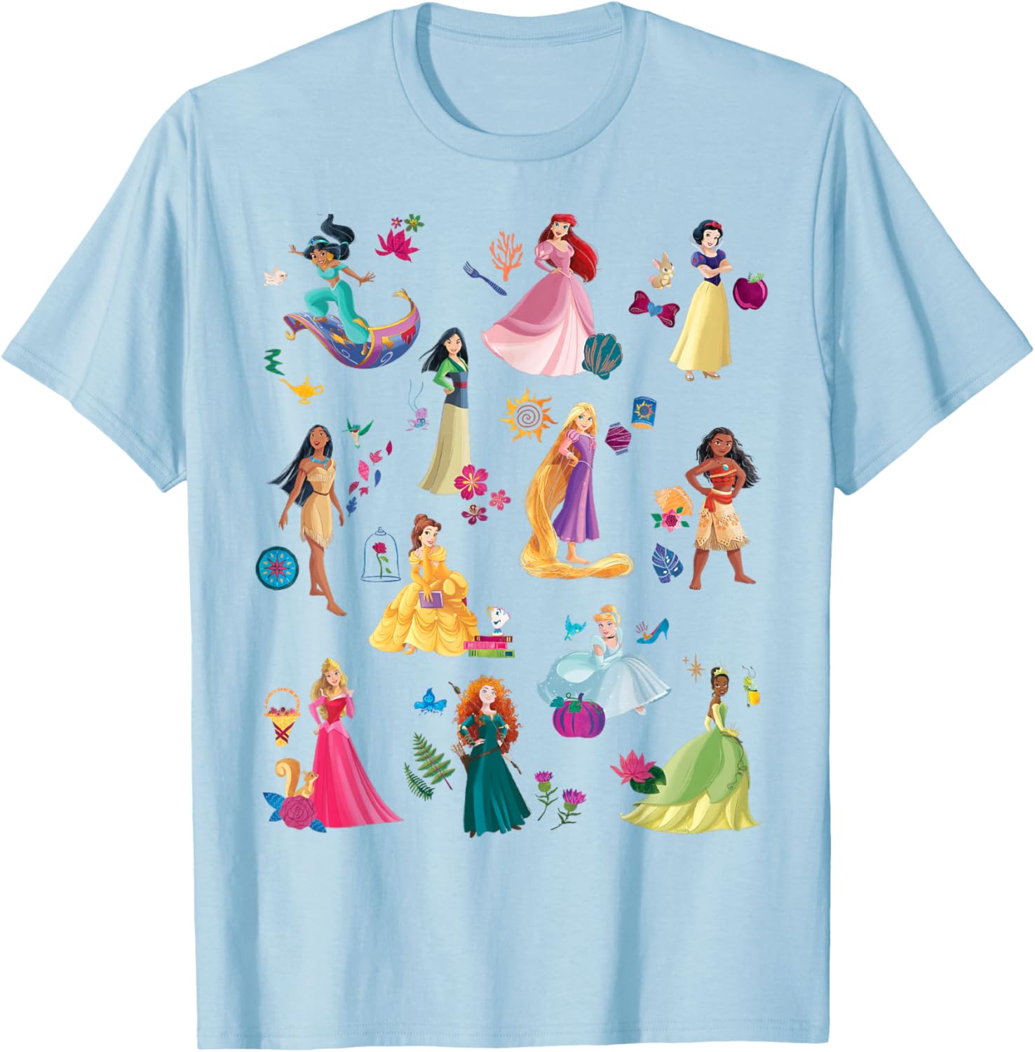 Disney Princess Magical Print T-Shirt for Kids Fun and Fashionable Wear - 13