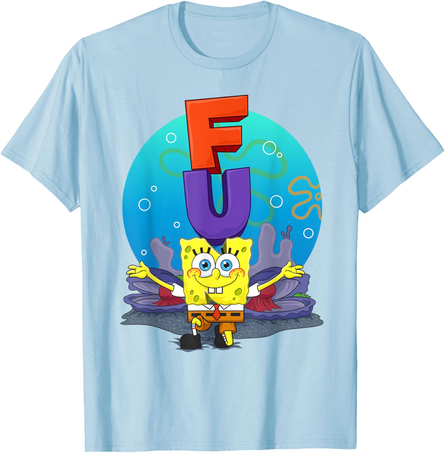 Mademark SpongeBob The F.U.N Song T-Shirt Fun Apparel for Fans - 21