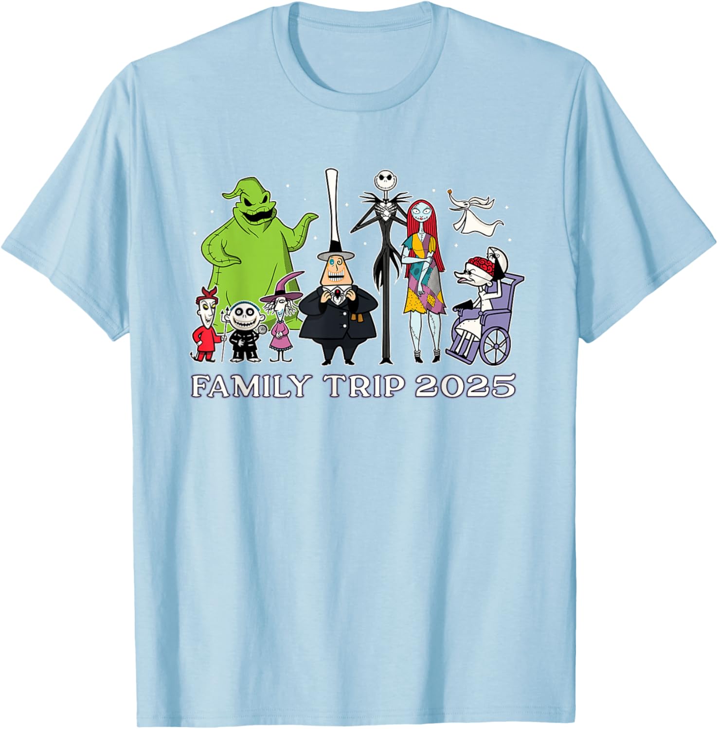Disney The Nightmare Before Christmas Family Trip T-Shirt 2025 Fun Design - 22