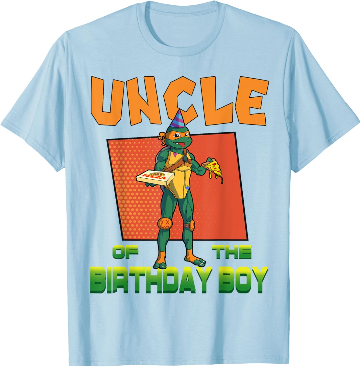 Mikey Uncle of the Birthday Boy Pizza Party T-Shirt - TMNT Fun Apparel - 20