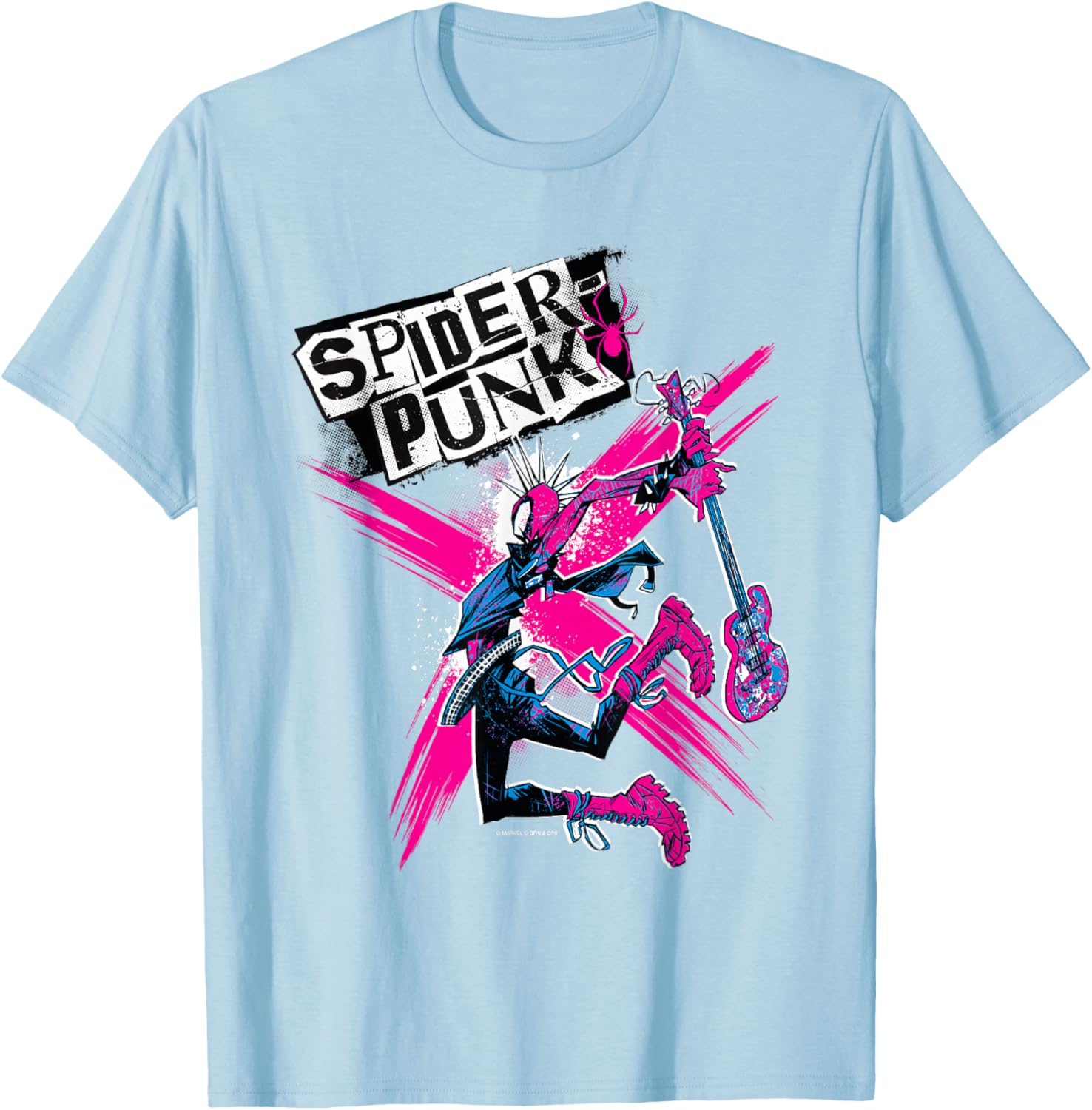 Marvel Spider-Man Across the Spider-Verse Spider-Punk T-Shirt for Fans - 7