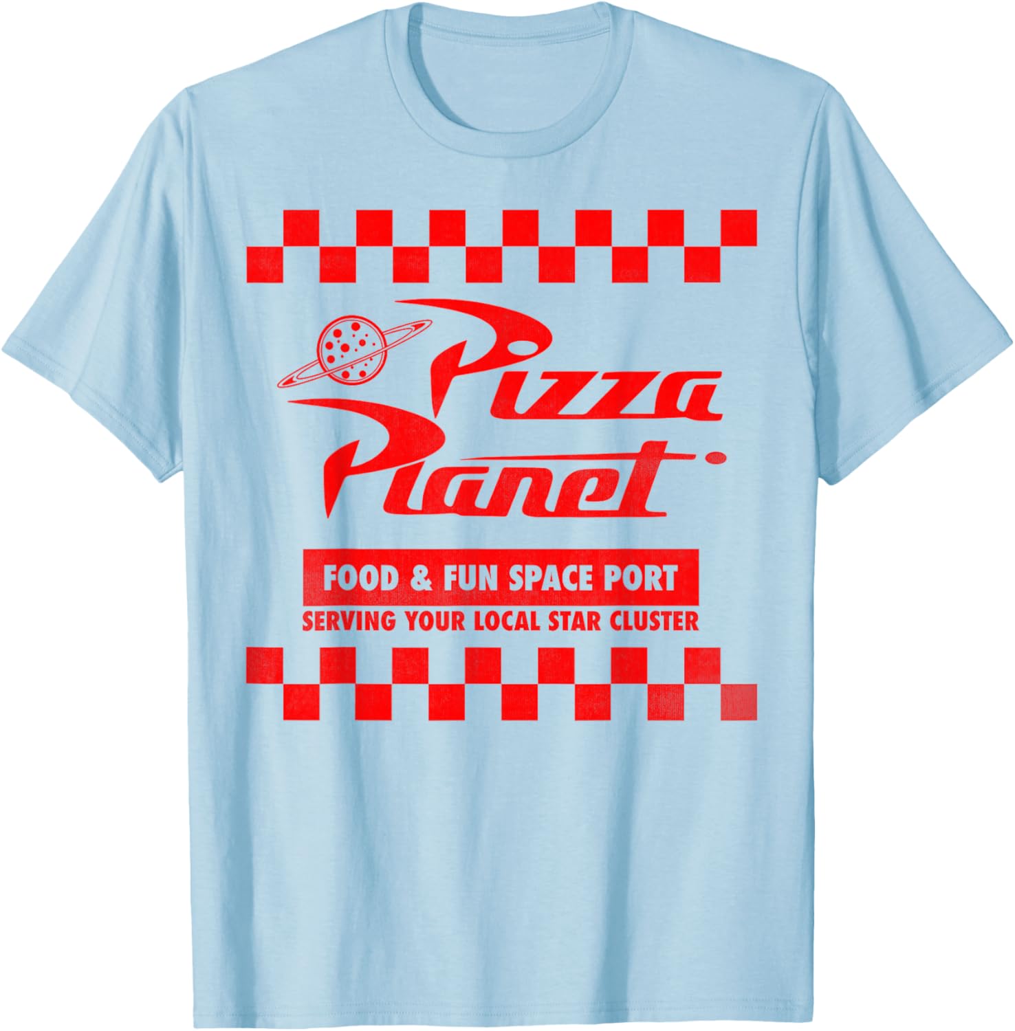 Disney Pixar Toy Story Pizza Planet Checkered Logo T-Shirt for Kids - 5