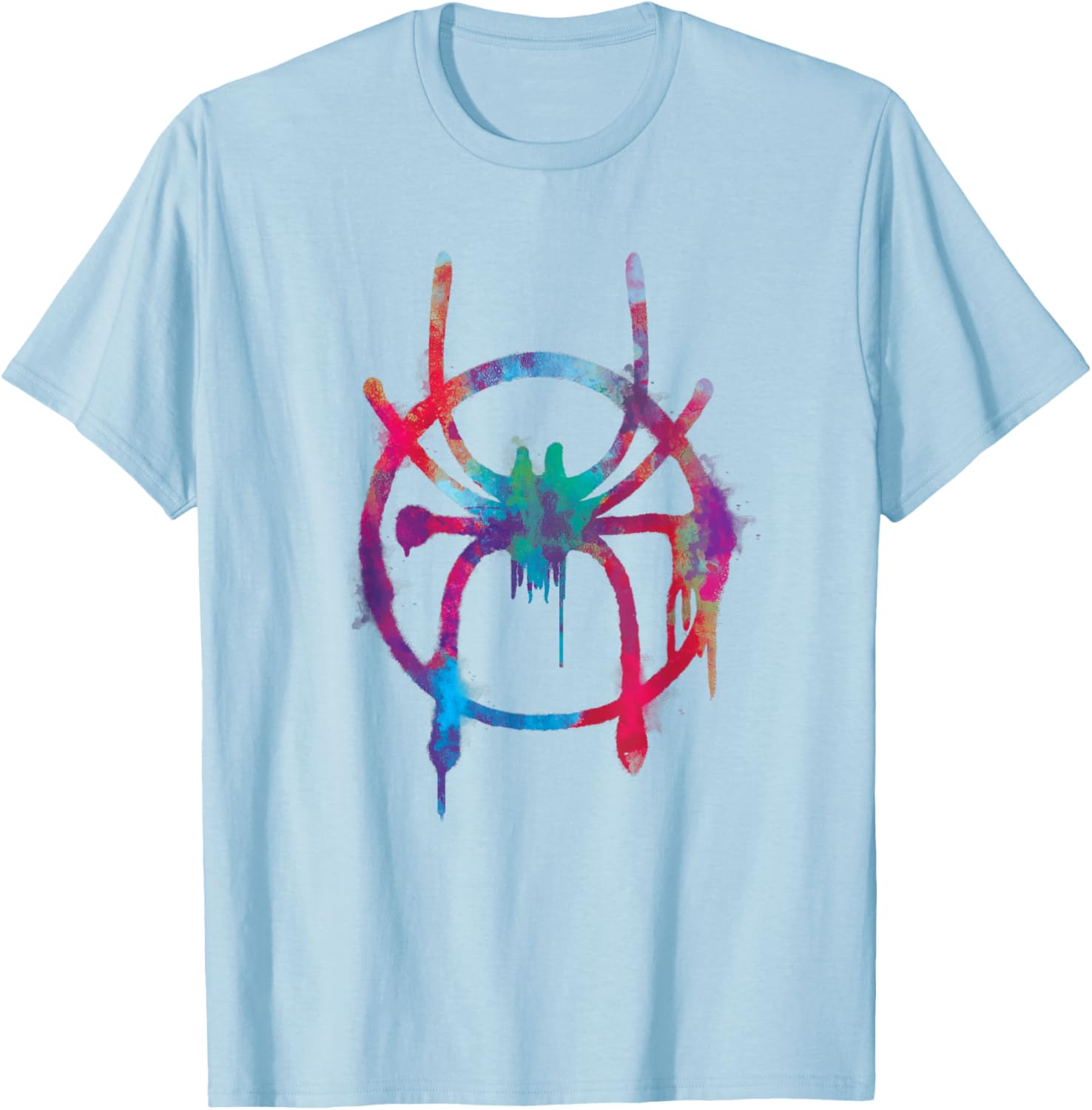 Marvel Spider-Man Into the Spider-Verse Rainbow Icon T-Shirt for Fans - 2
