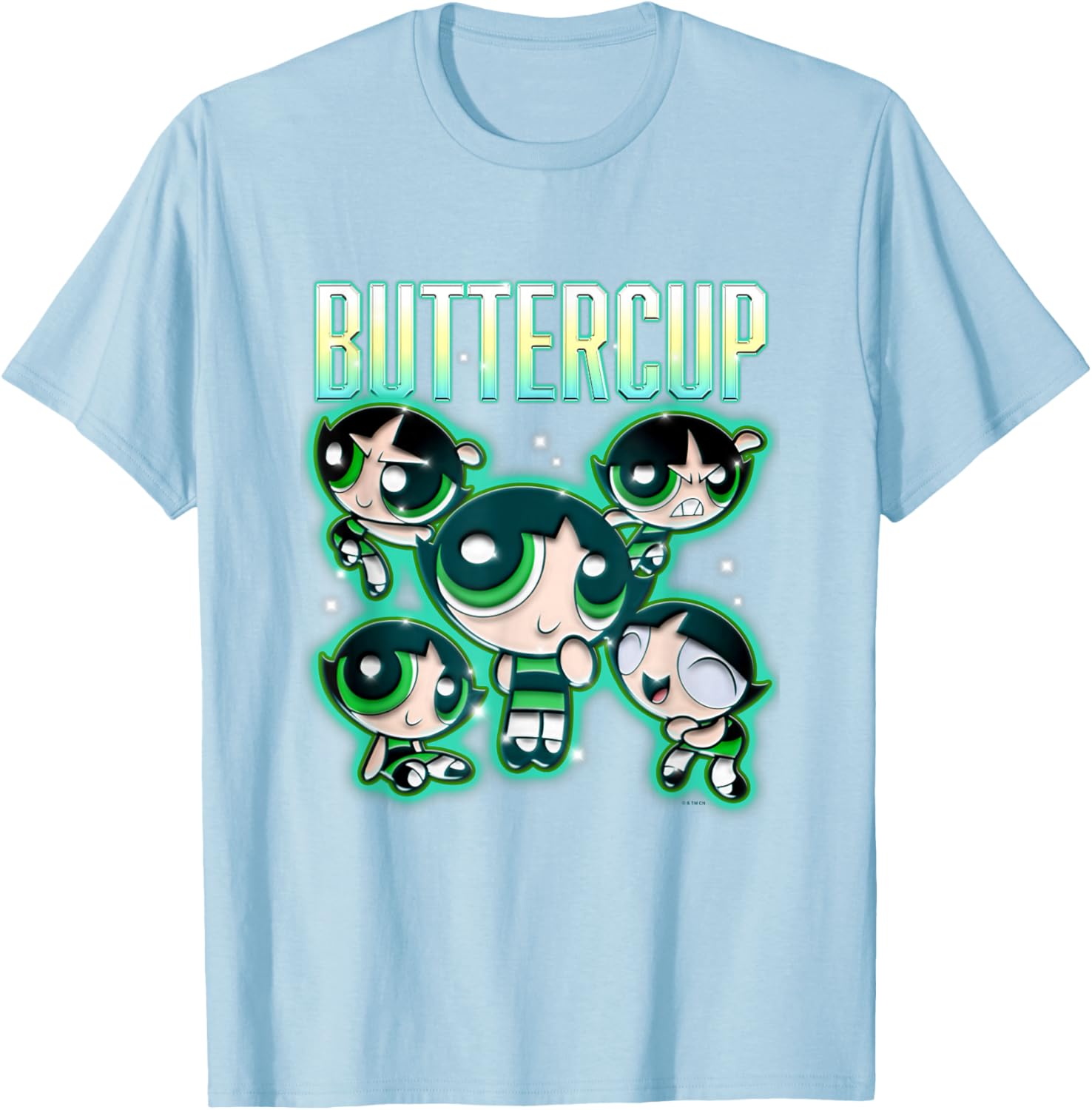 Powerpuff Girls Buttercup Multi Pose T-Shirt for Fun and Style - 10