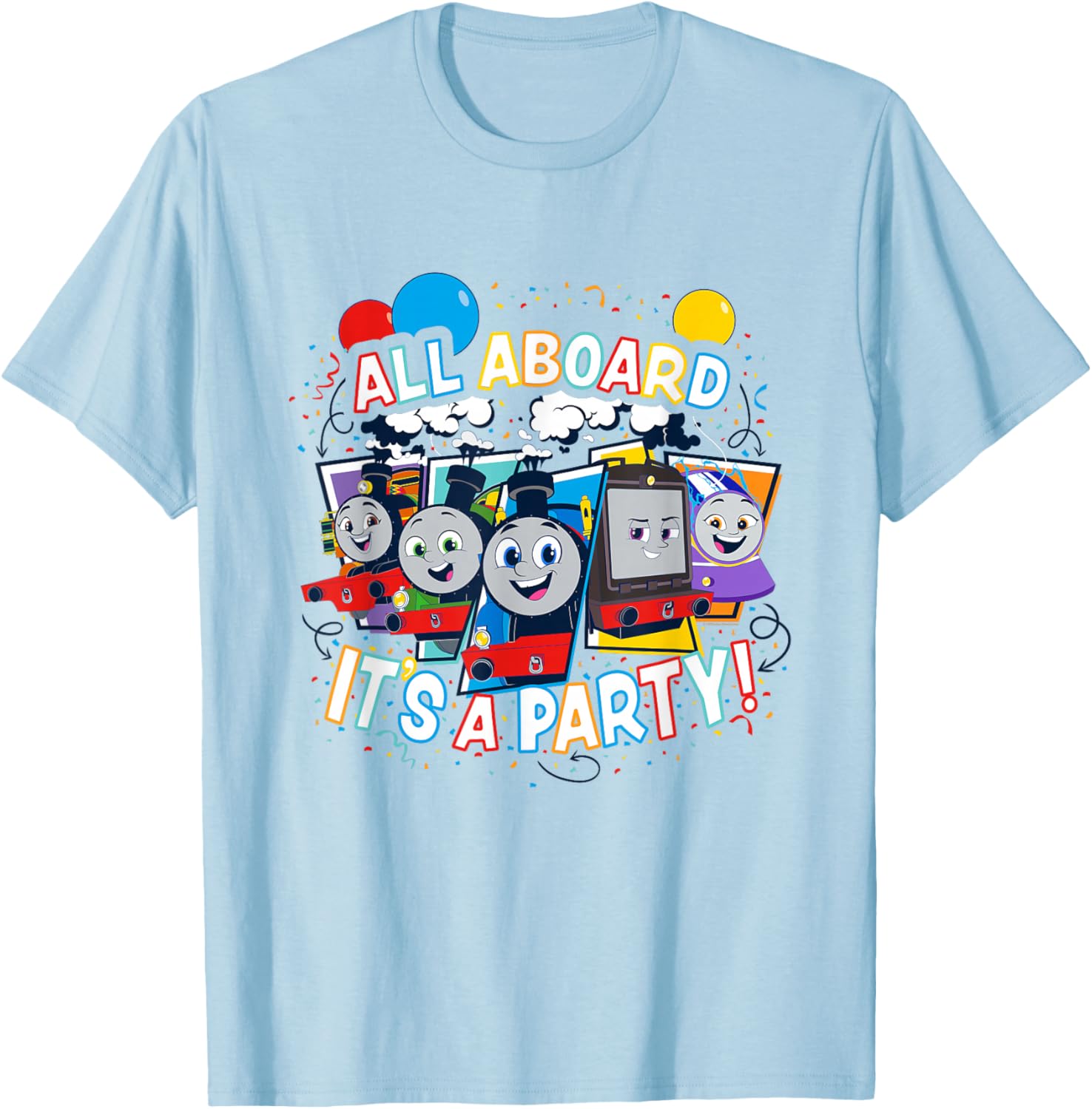 Thomas & Friends All Aboard It's a Party T-Shirt for Kids Fun Fashion - 14