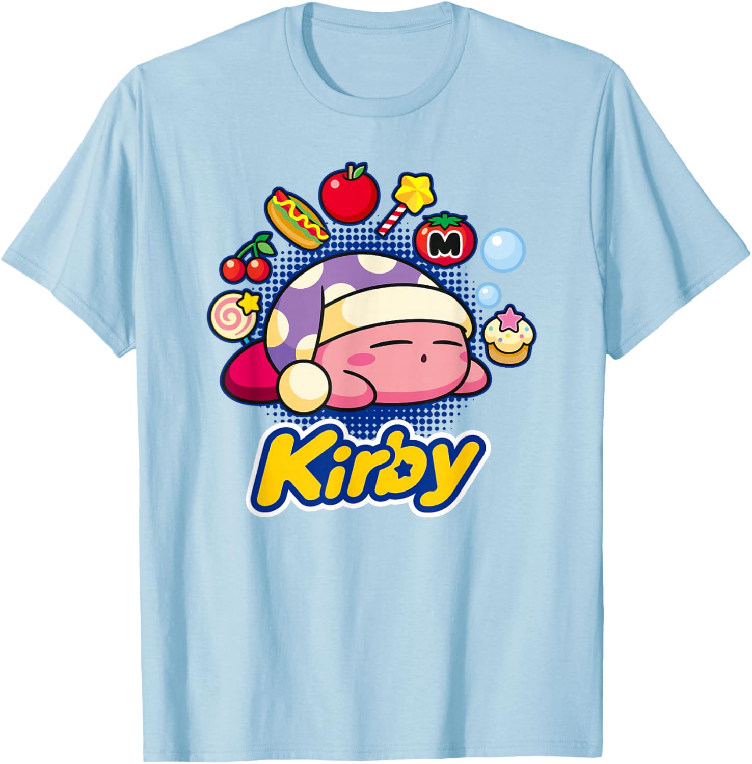 Kirby Dreaming of Tasty Trinkets T-Shirt for Fun and Fashion Lovers - 12