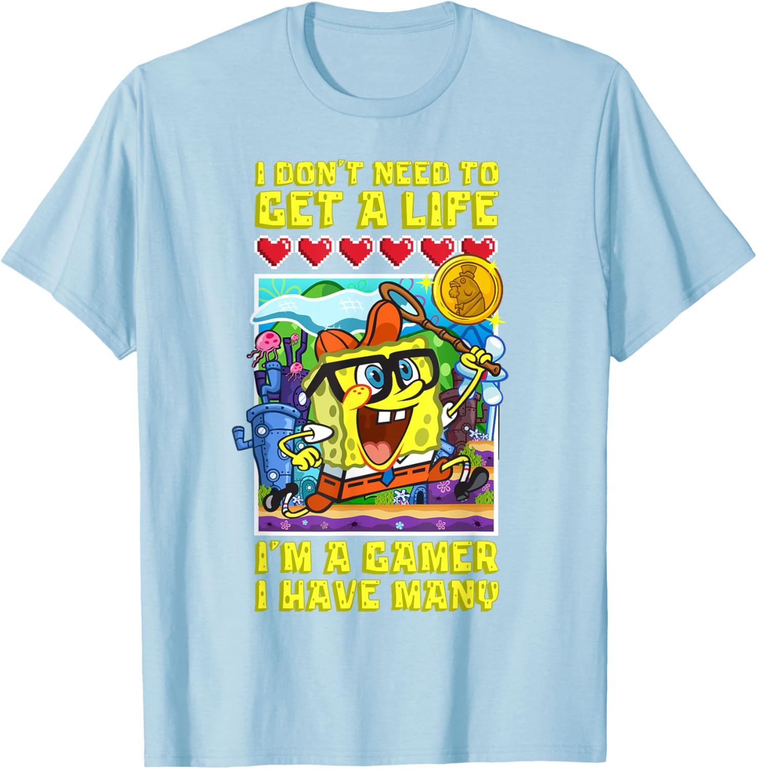 Mademark x SpongeBob SquarePants Gamer T-Shirt for True Fans - 8