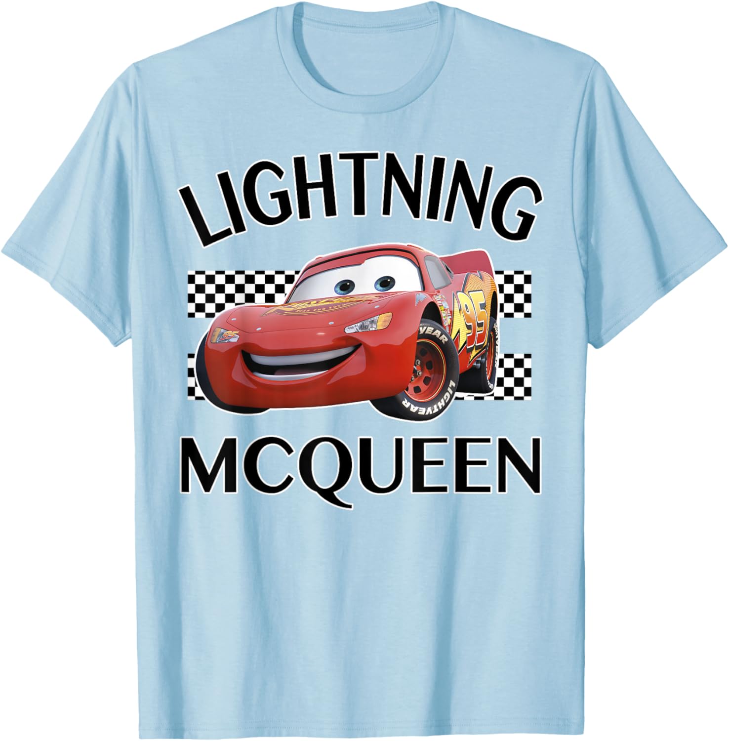 Disney Pixar Cars Lightning McQueen Finish Line Graphic T-Shirt for Kids - 9
