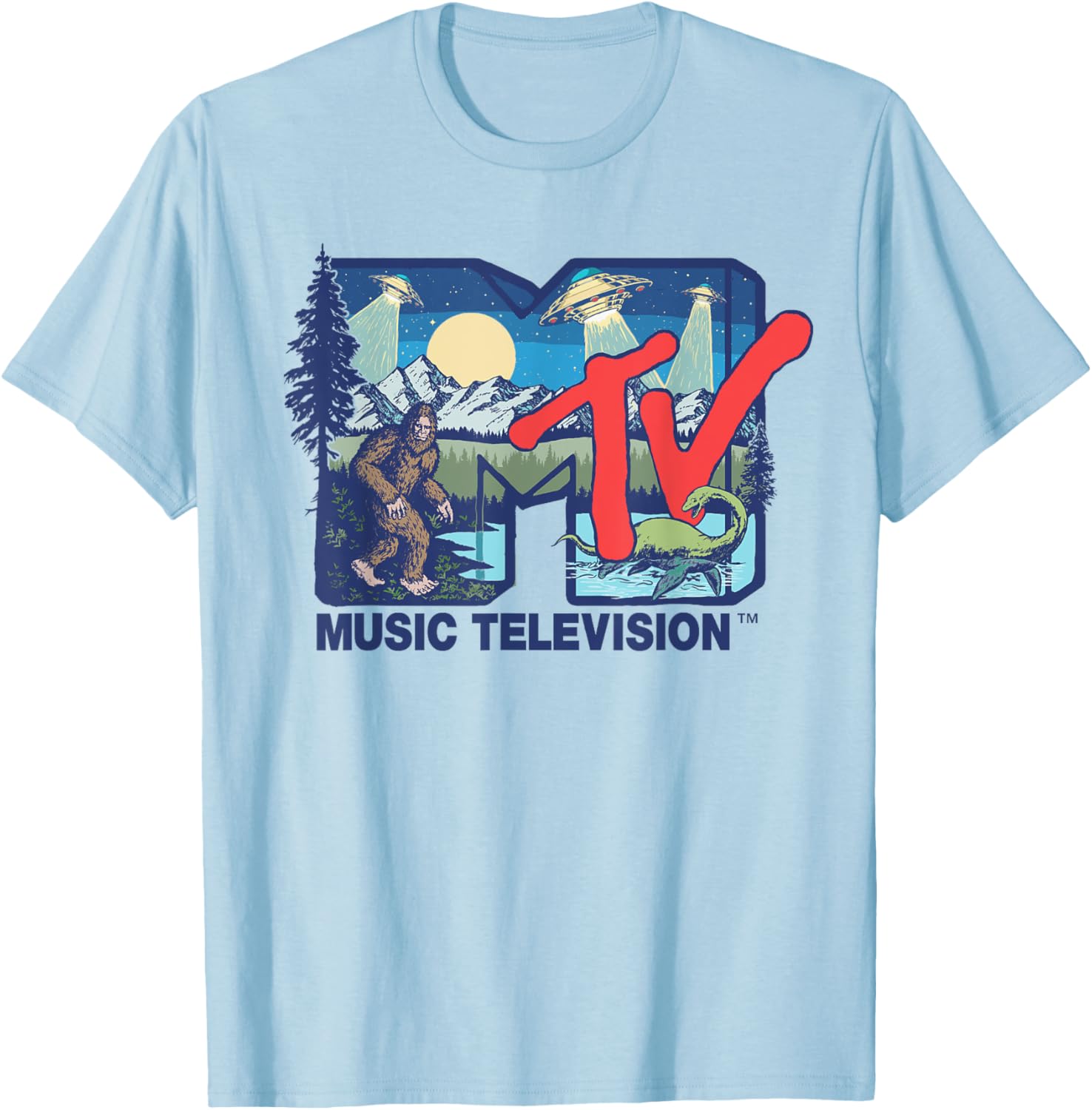 Mademark x MTV Cryptid Logo T-Shirt Featuring Bigfoot UFOs and Aliens - 3