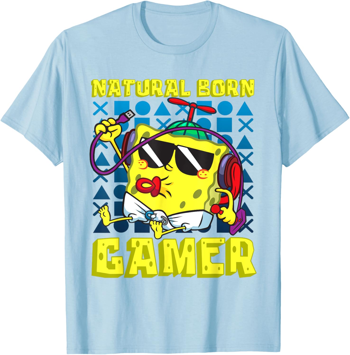 Mademark SpongeBob Gaming T-Shirt for Natural Born Gamers Fun Apparel - 2