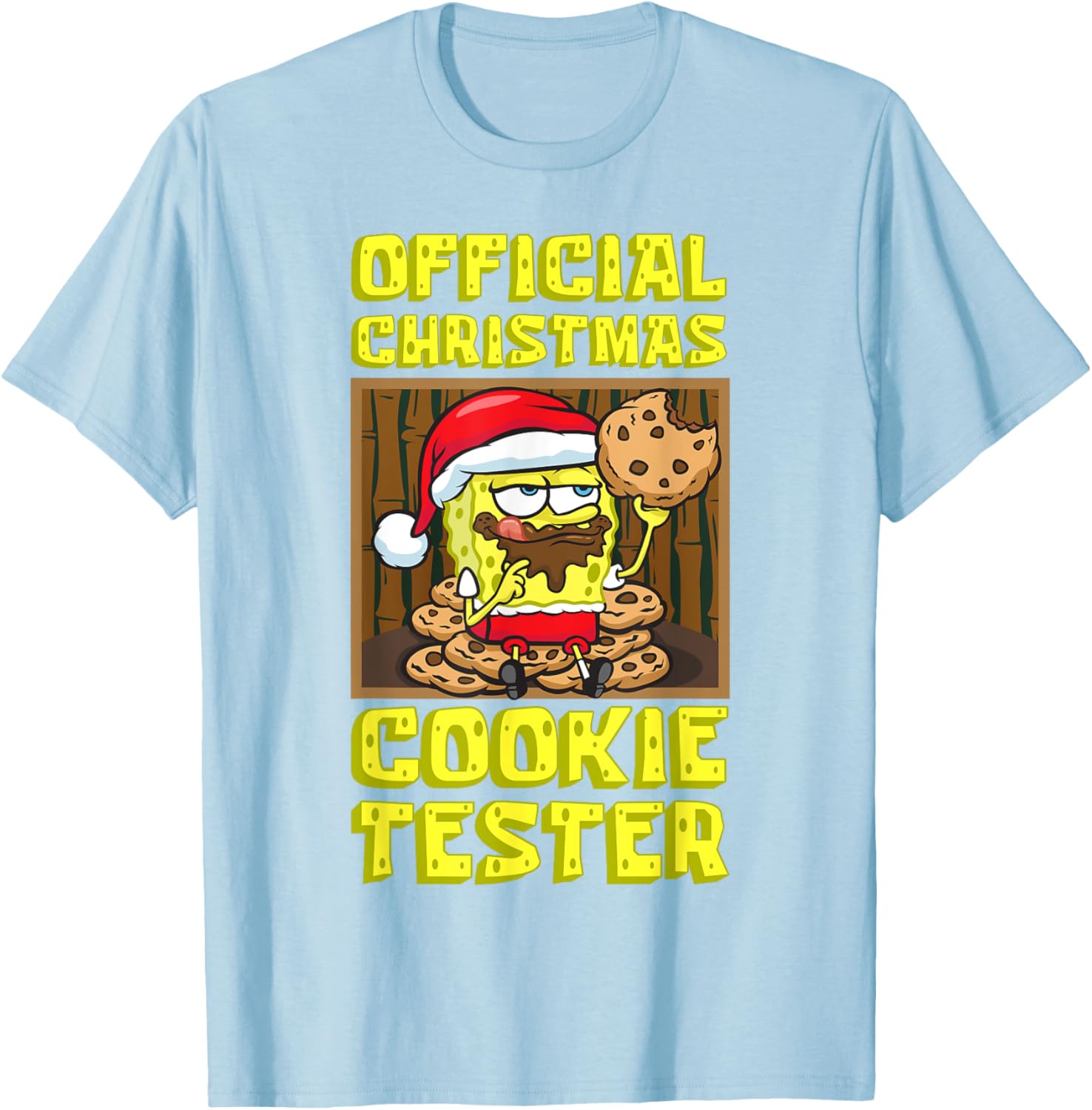 Mademark SpongeBob Christmas Funny Cookie Tester T-Shirt for Kids & Adults - 18