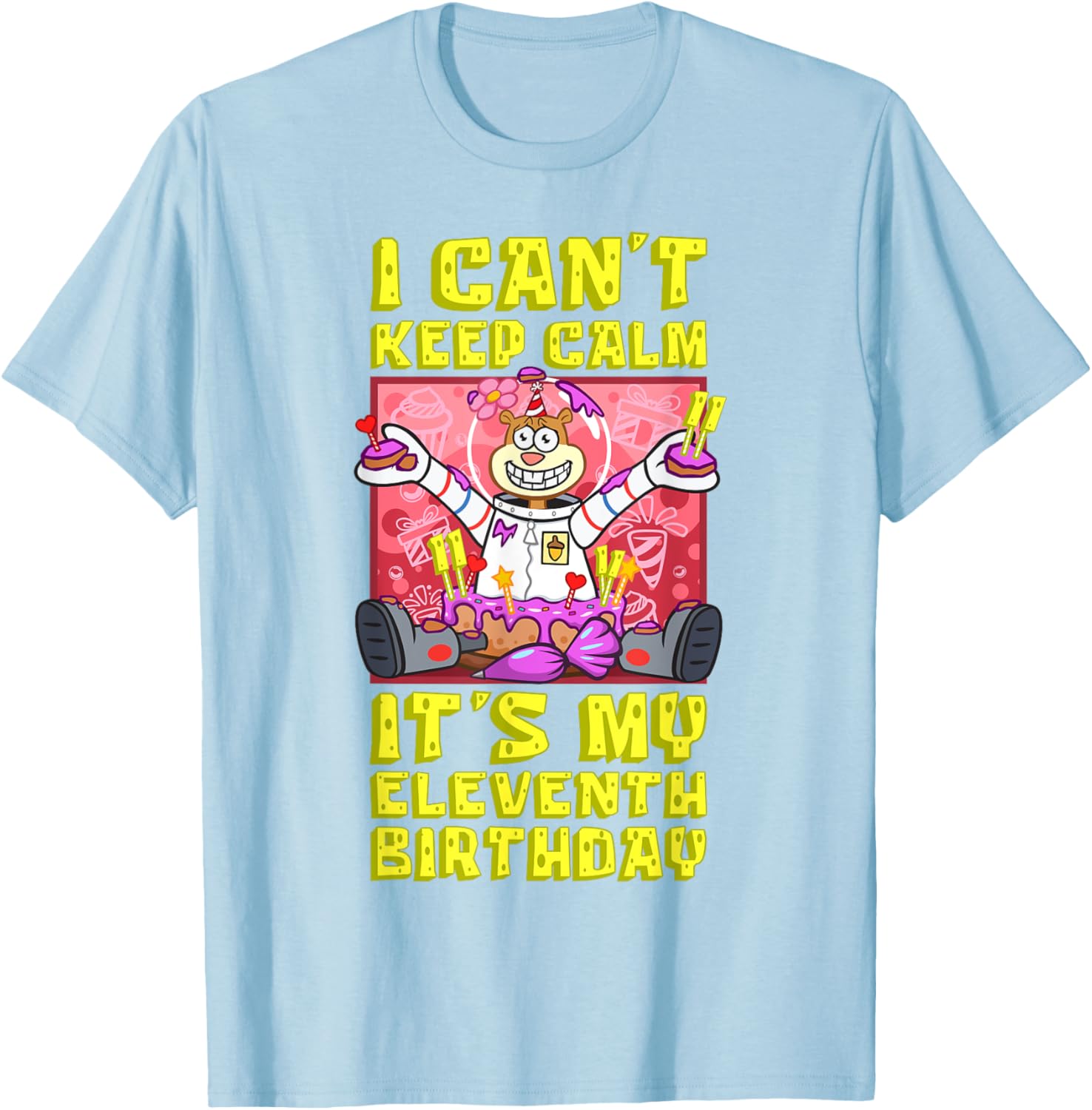Sandy Birthday Shirt - Mademark x SpongeBob 11th Birthday Gift T-Shirt - 6