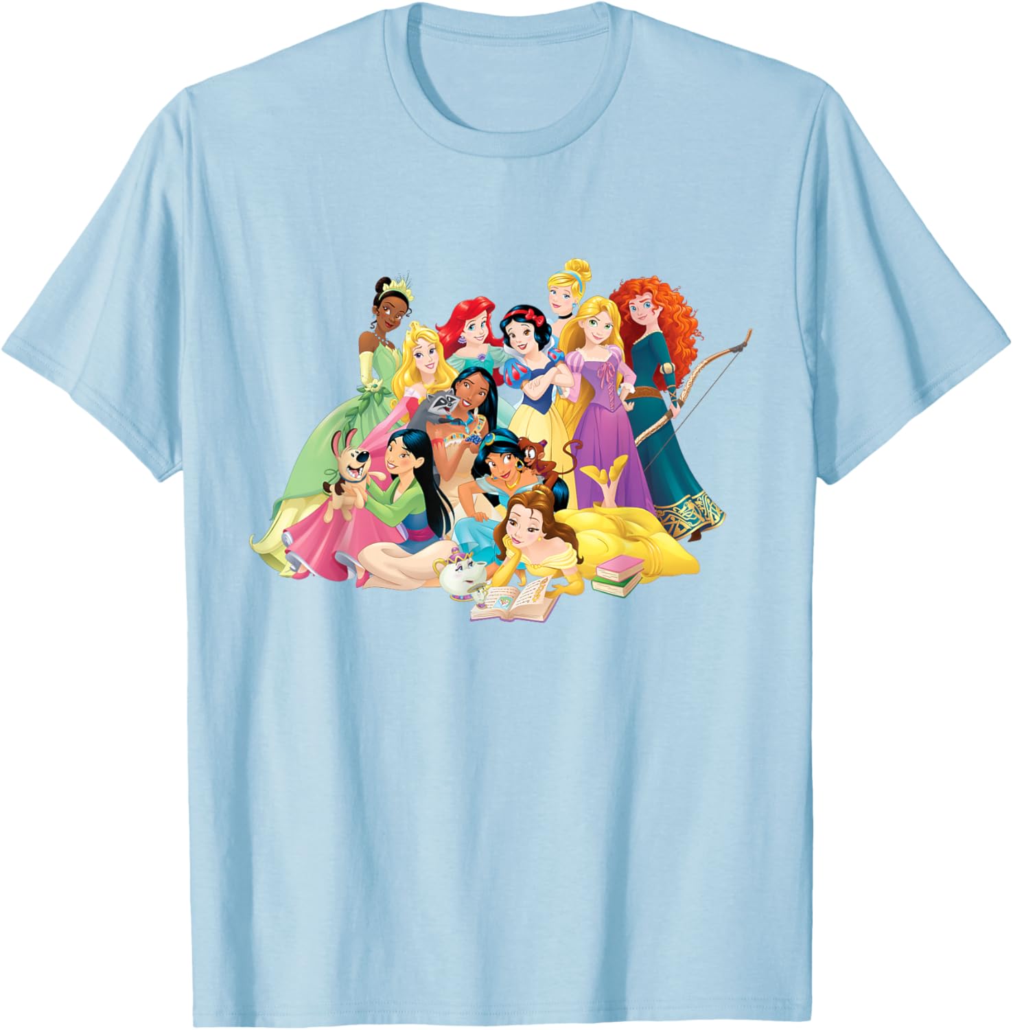 Disney Princess Long Sleeve T-Shirt for Kids - Group Photo Design - 3