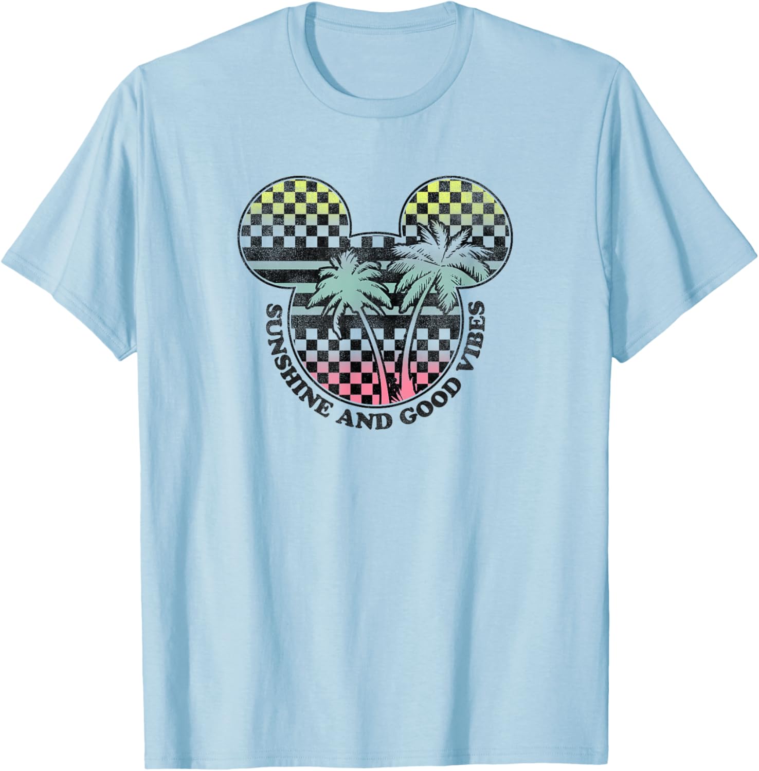 Disney Mickey And Friends Sunshine Good Vibes Big Logo T-Shirt for All Ages - 3