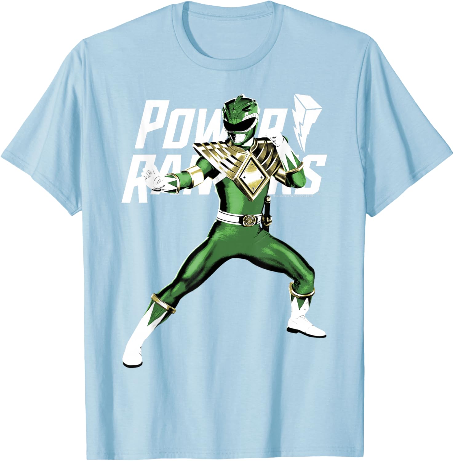 Power Rangers Green Ranger Karate Action Pose T-Shirt for Fans - 14