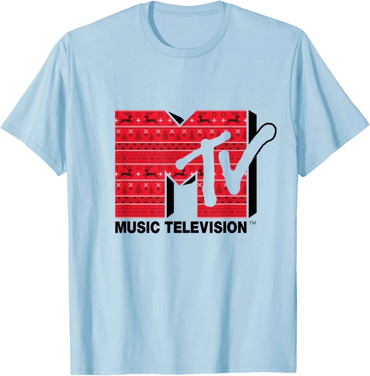 Mademark x MTV Ugly Christmas Style T-Shirt - Festive Retro Logo Wear - 10