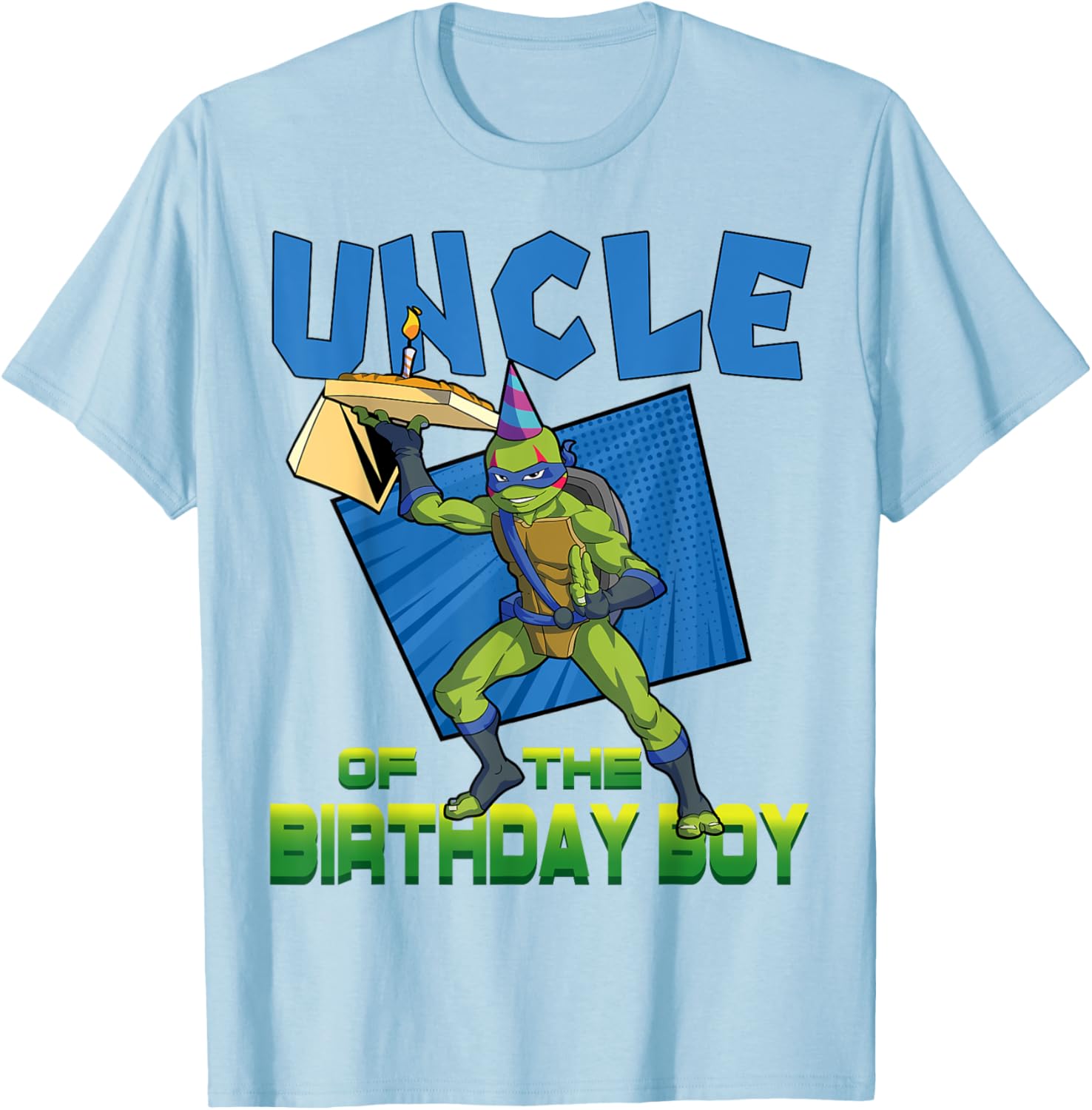 Mademark TMNT Leo Uncle Birthday Pizza Theme Party T-Shirt for Kids - 13